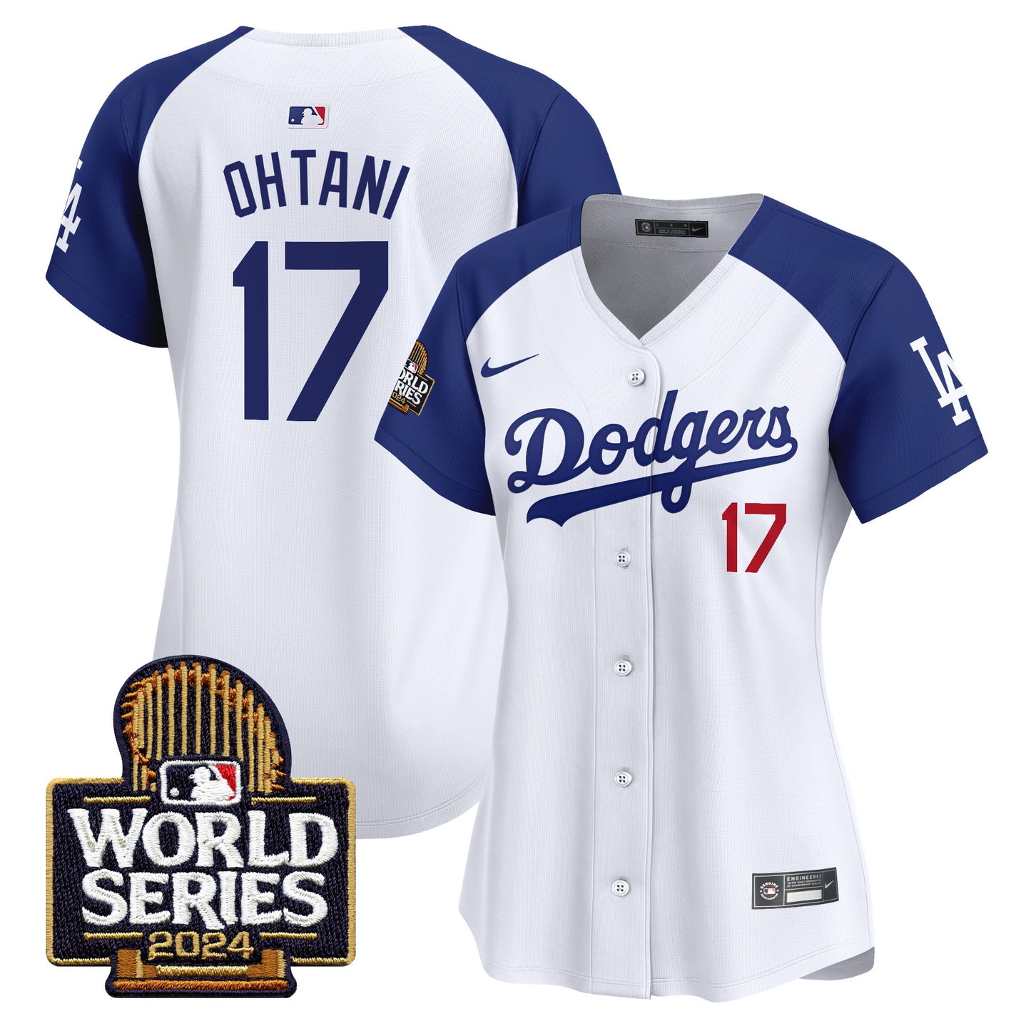 Women's Dodgers 2024 World Series Vapor Premier Limited Jersey - All Stitched