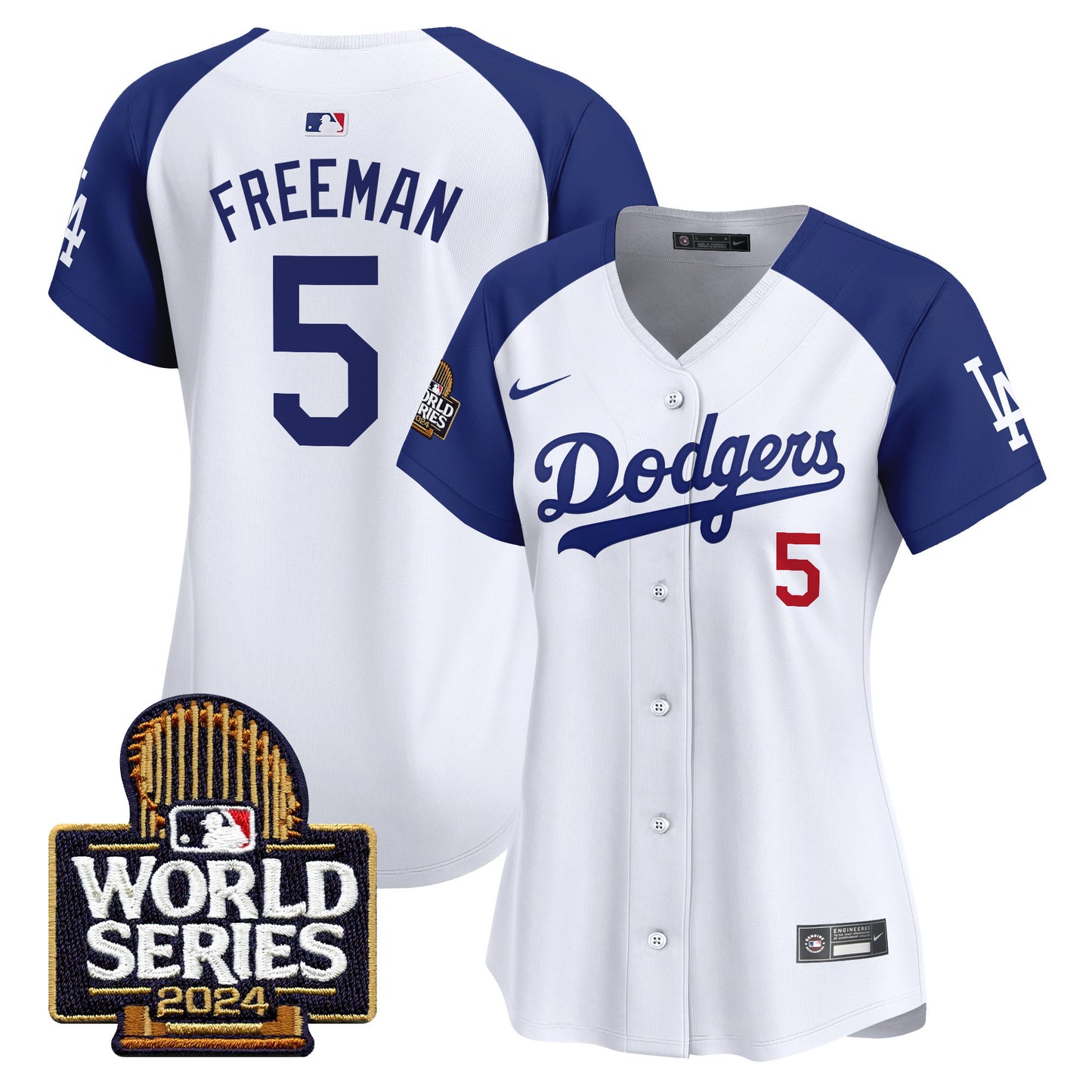 Women's Dodgers 2024 World Series Vapor Premier Limited Jersey - All Stitched