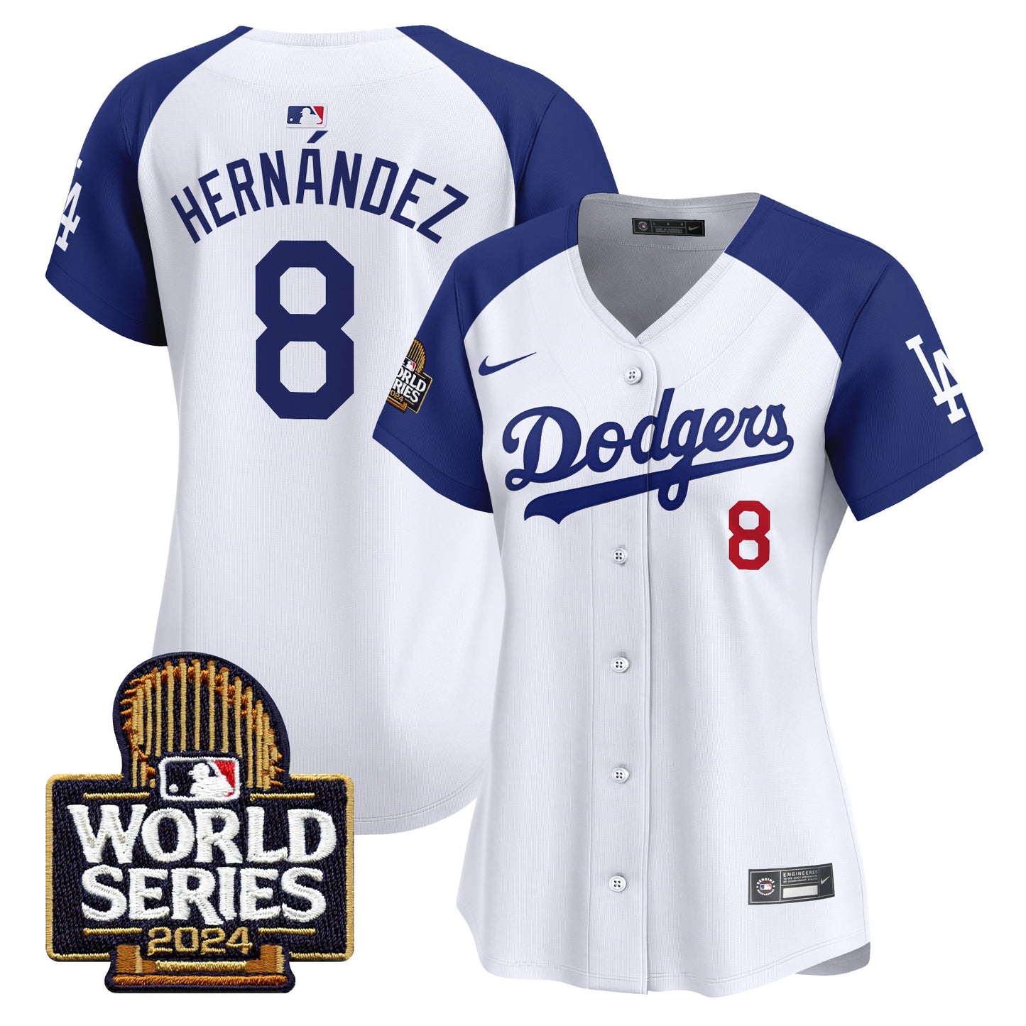 Women's Dodgers 2024 World Series Vapor Premier Limited Jersey - All Stitched