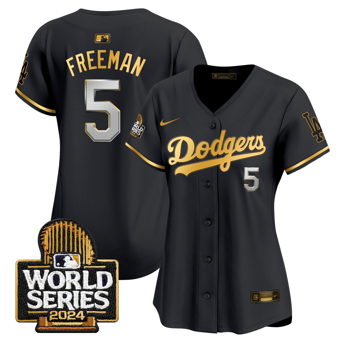 Women's Dodgers 2024 World Series Vapor Premier Limited Jersey - All Stitched