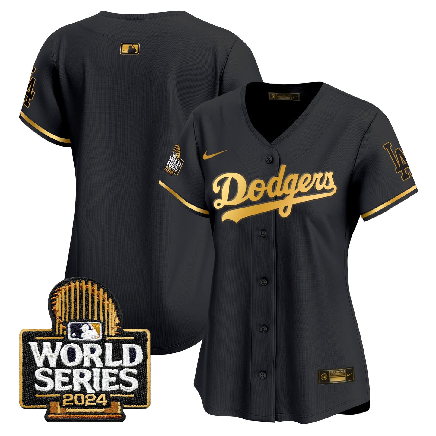 Women's Dodgers 2024 World Series Vapor Premier Limited Jersey - All Stitched
