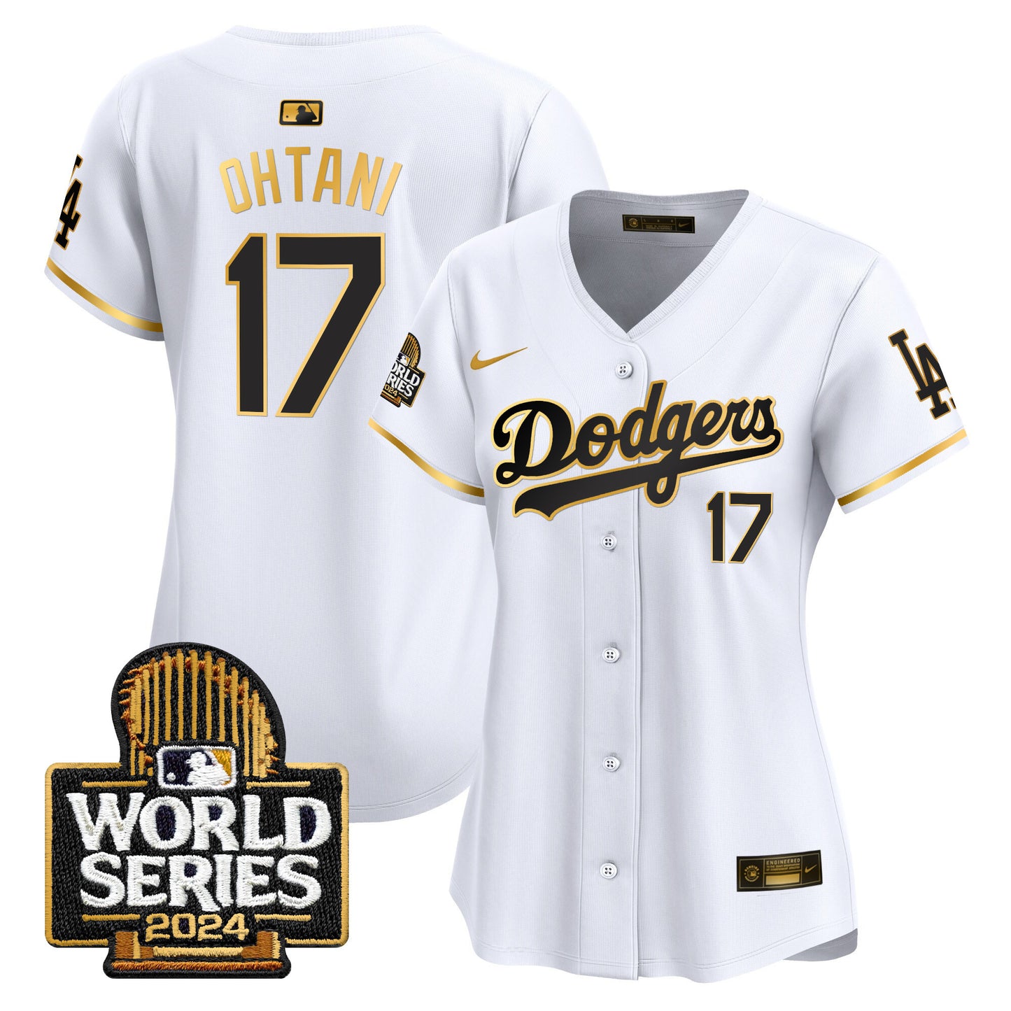 Women's Dodgers 2024 World Series Vapor Premier Limited Jersey - All Stitched