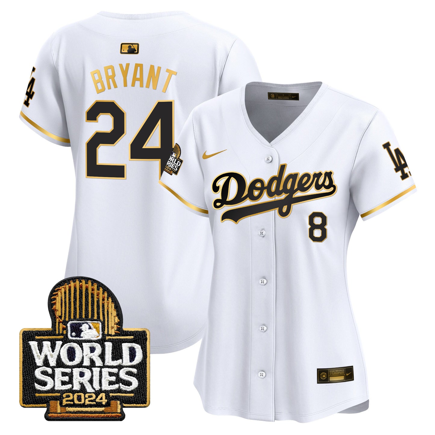 Women's Dodgers 2024 World Series Vapor Premier Limited Jersey - All Stitched