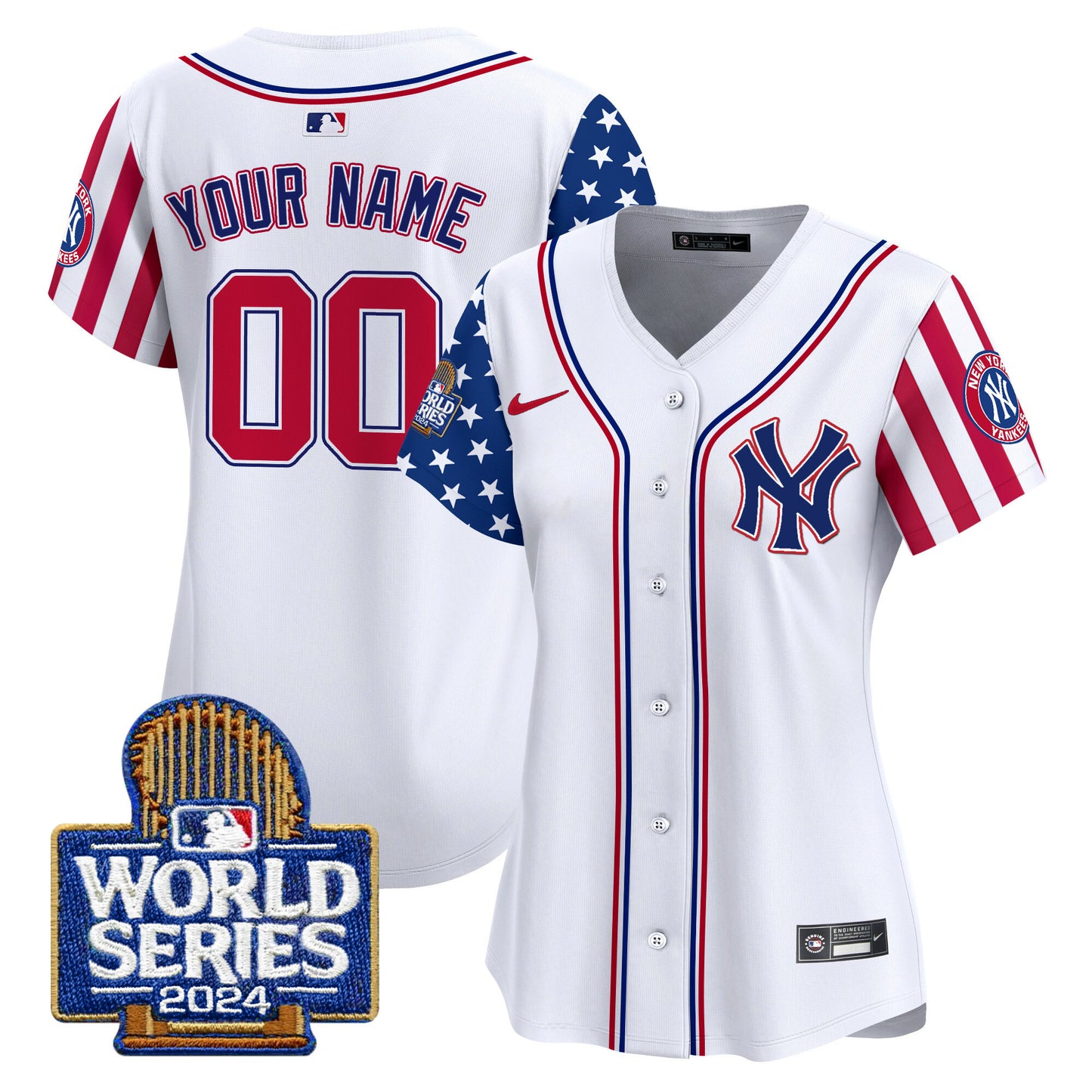 Yankees American Style 2024 World Series Vapor Premier Limited Custom Jersey - All Stitched