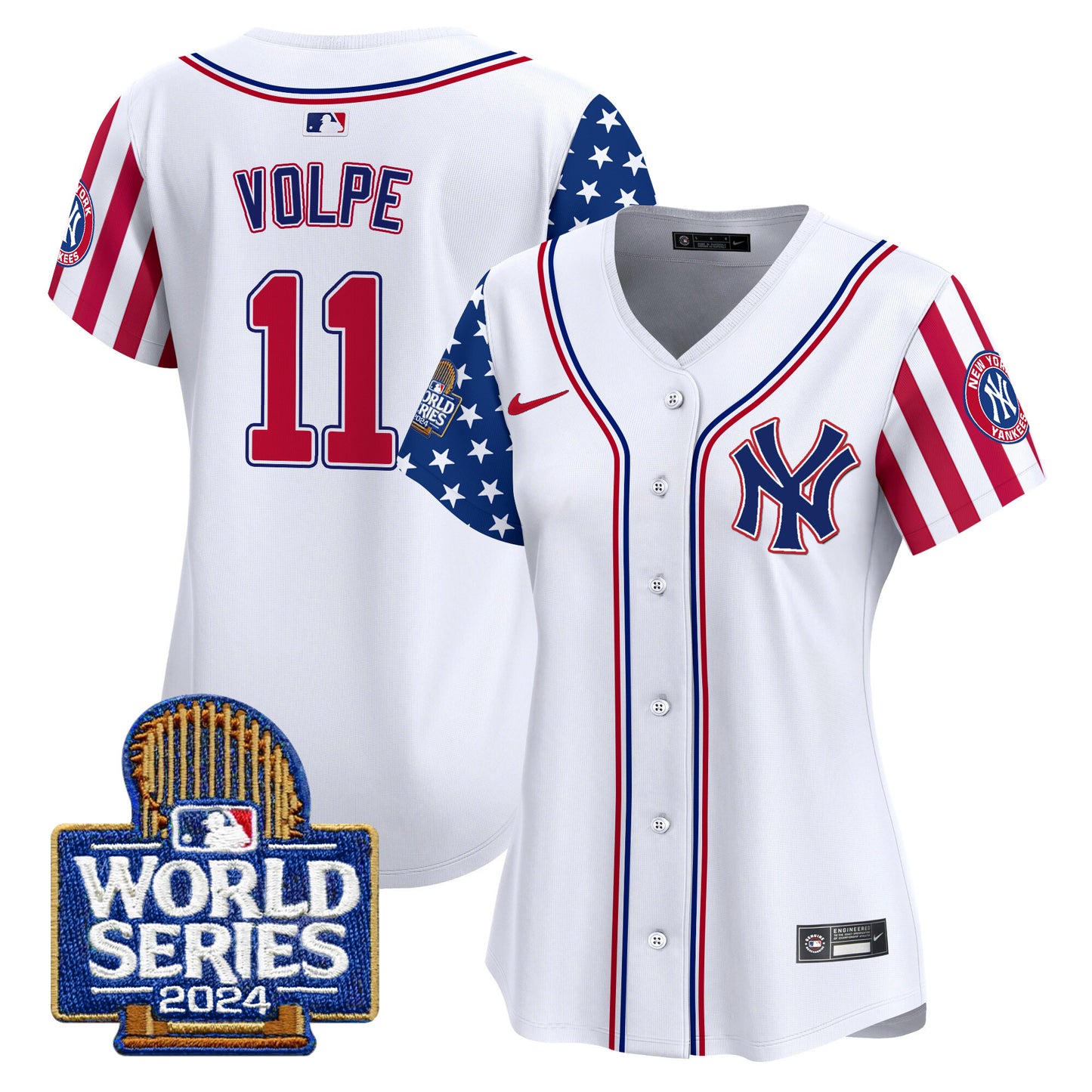 Women's Yankees American Style 2024 World Series Vapor Premier Limited Jersey - All Stitched