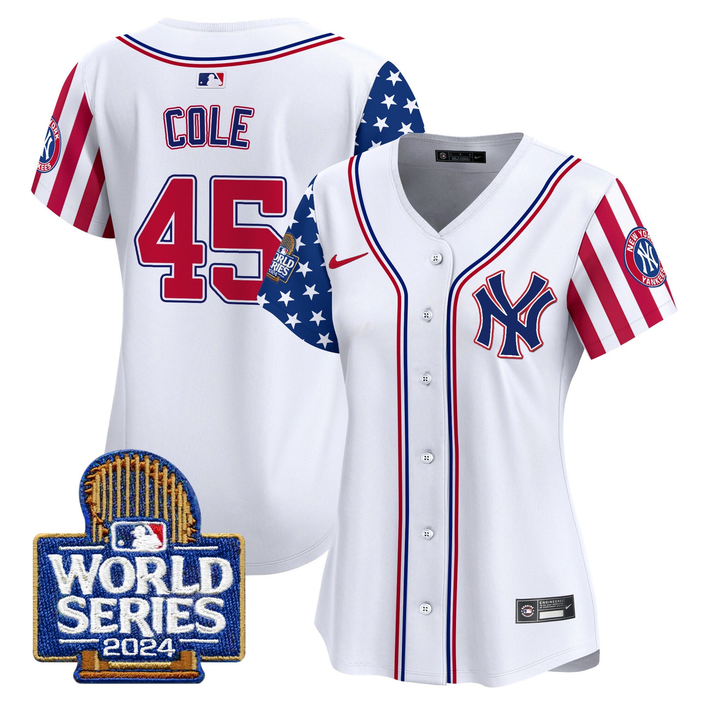 Women's Yankees American Style 2024 World Series Vapor Premier Limited Jersey - All Stitched
