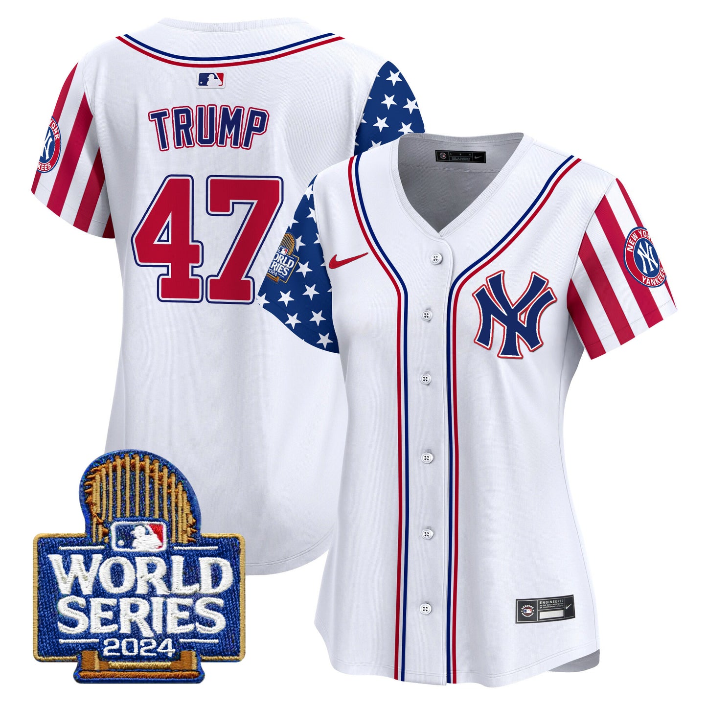 Women's Yankees American Style 2024 World Series Vapor Premier Limited Jersey - All Stitched