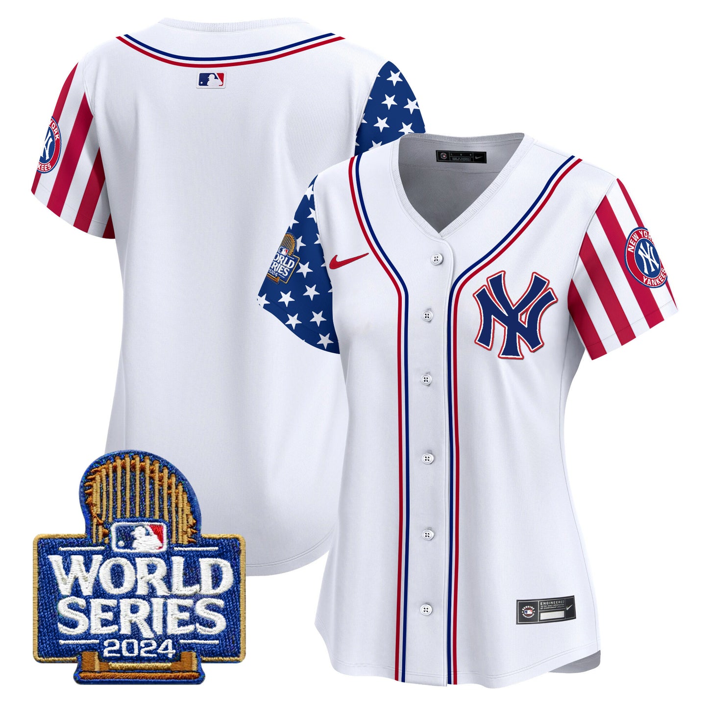 Women's Yankees American Style 2024 World Series Vapor Premier Limited Jersey - All Stitched