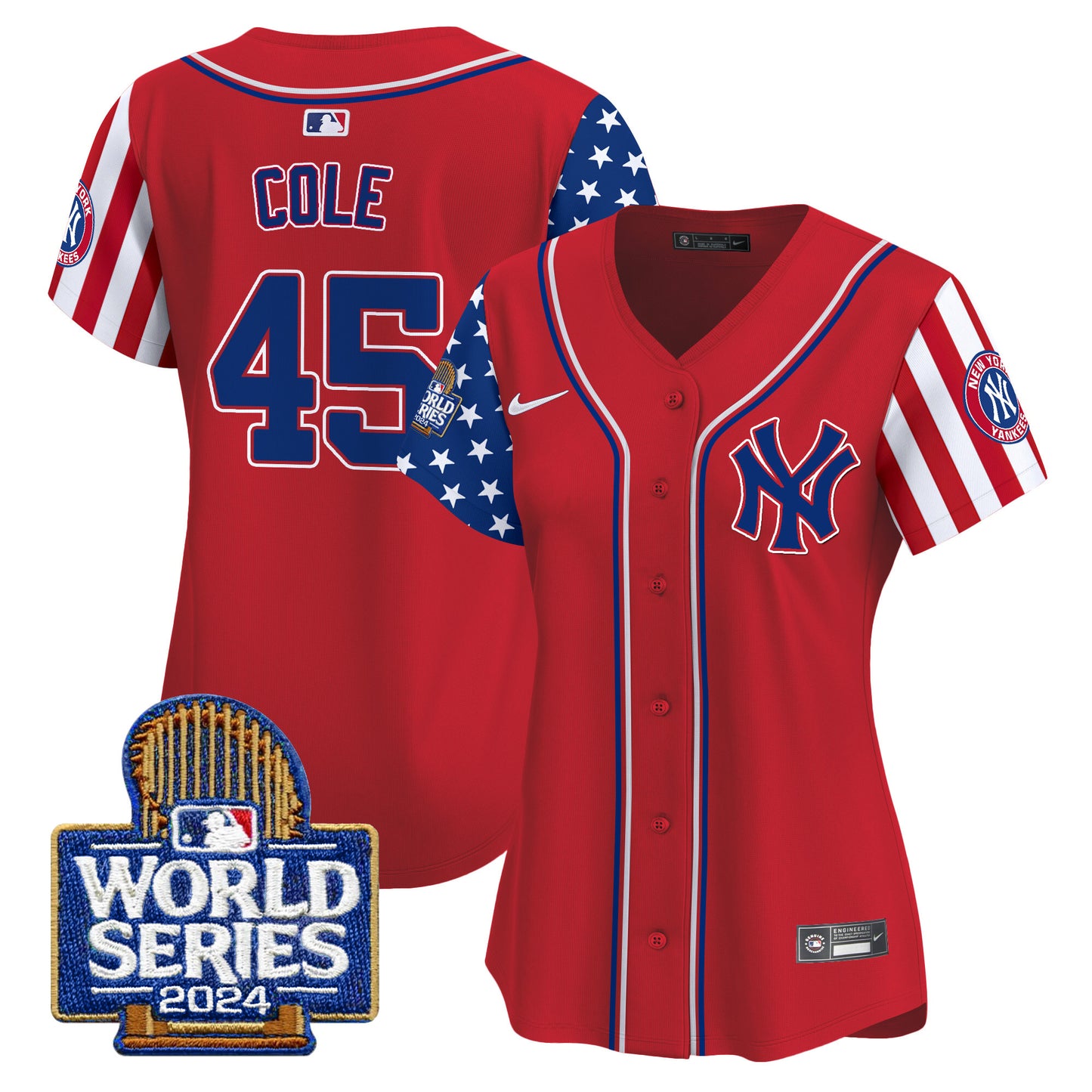 Women's Yankees American Style 2024 World Series Vapor Premier Limited Jersey - All Stitched