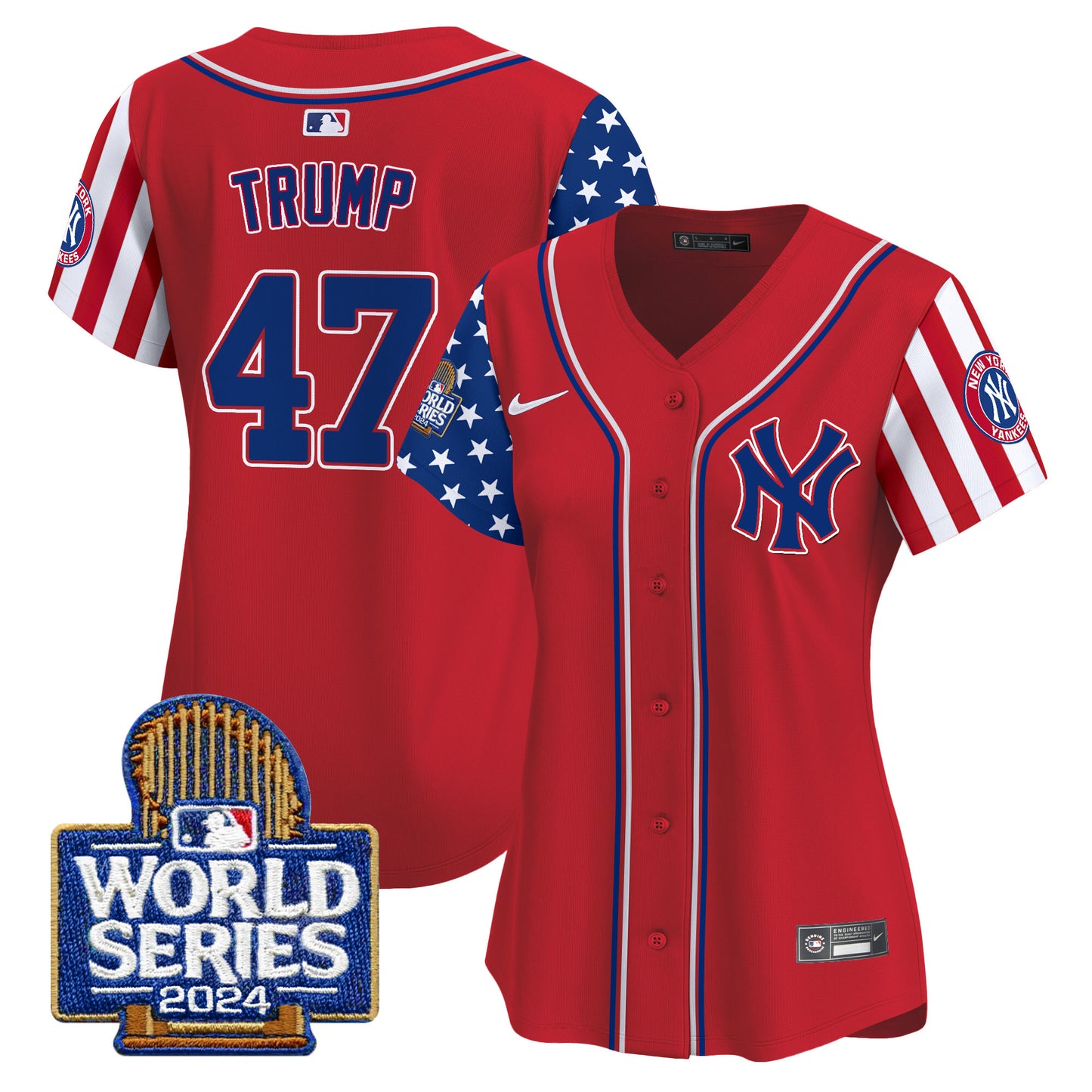 Women's Yankees American Style 2024 World Series Vapor Premier Limited Jersey - All Stitched