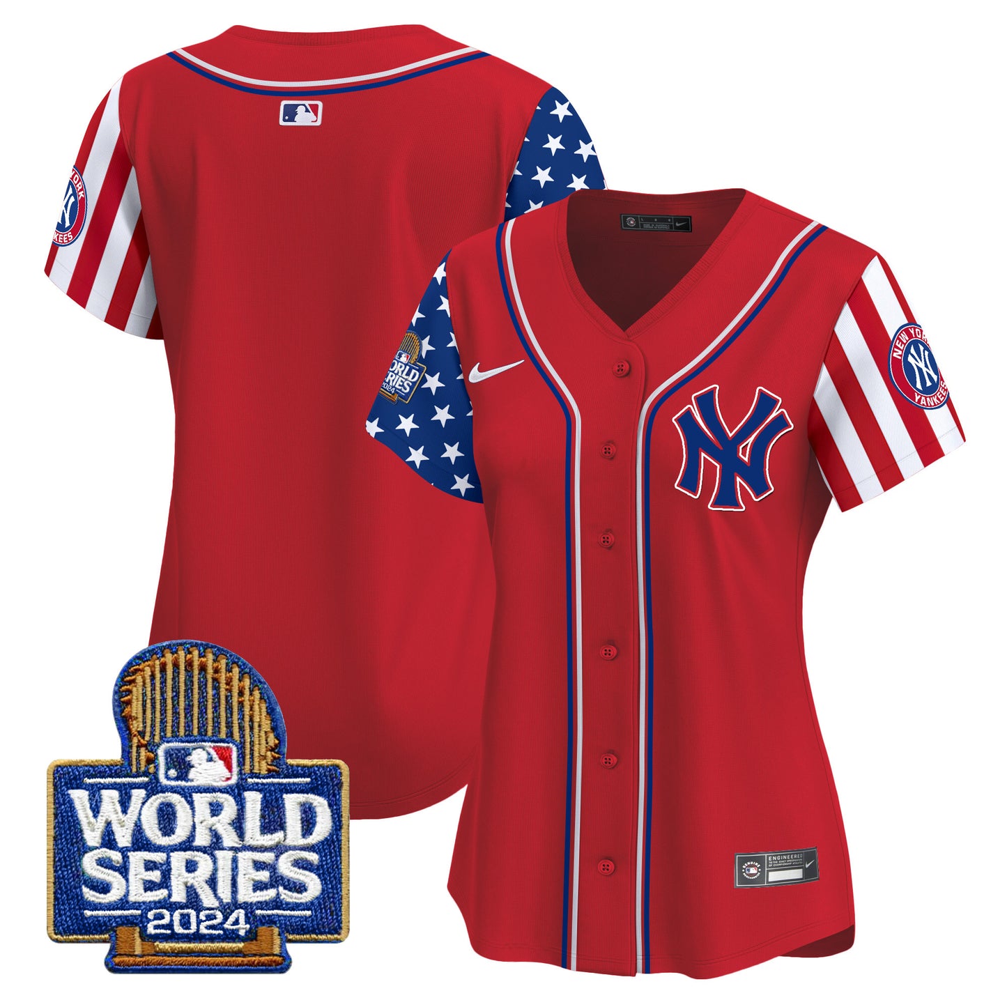 Women's Yankees American Style 2024 World Series Vapor Premier Limited Jersey - All Stitched