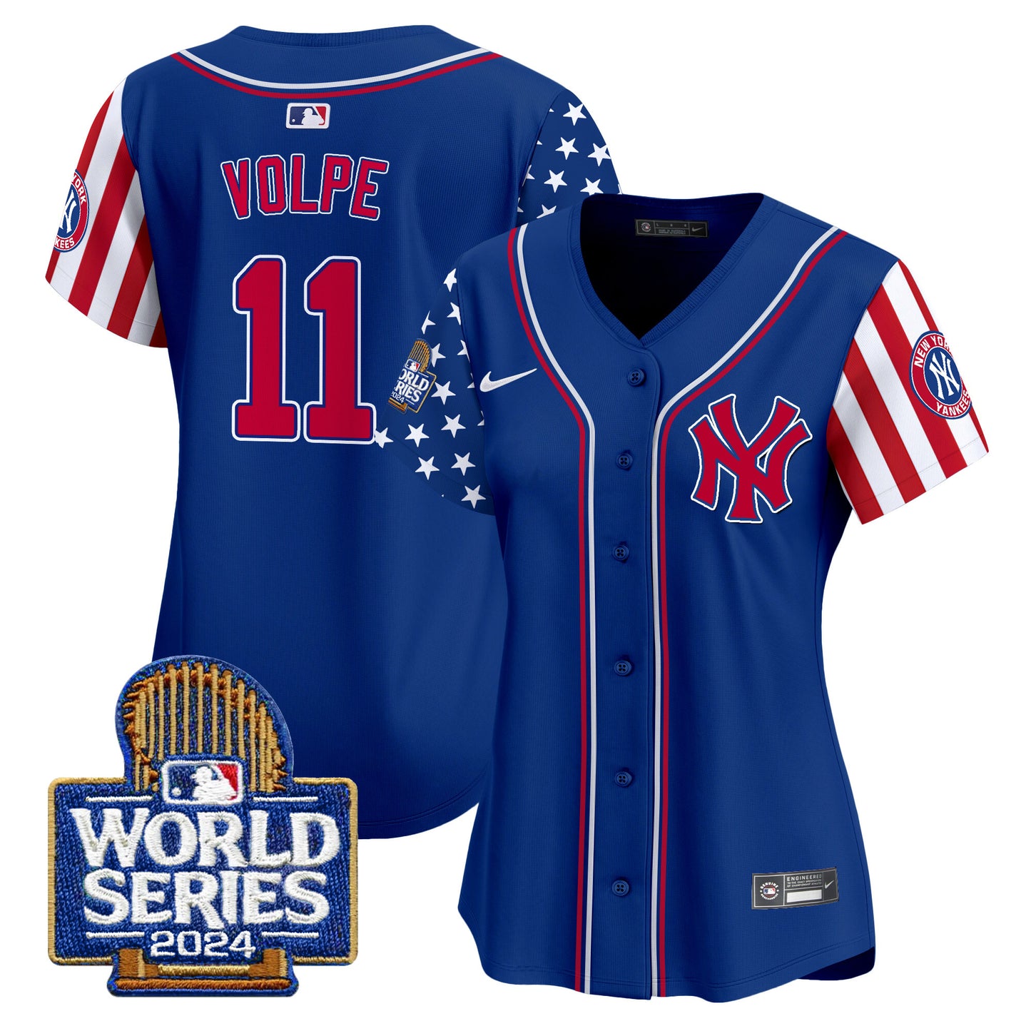 Women's Yankees American Style 2024 World Series Vapor Premier Limited Jersey - All Stitched