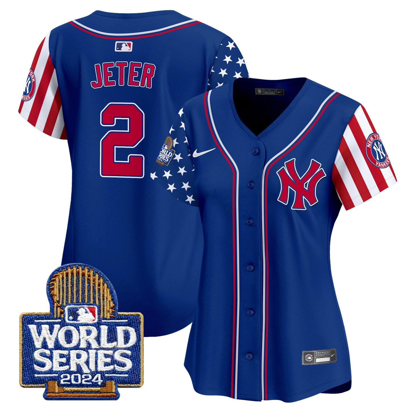 Women's Yankees American Style 2024 World Series Vapor Premier Limited Jersey - All Stitched