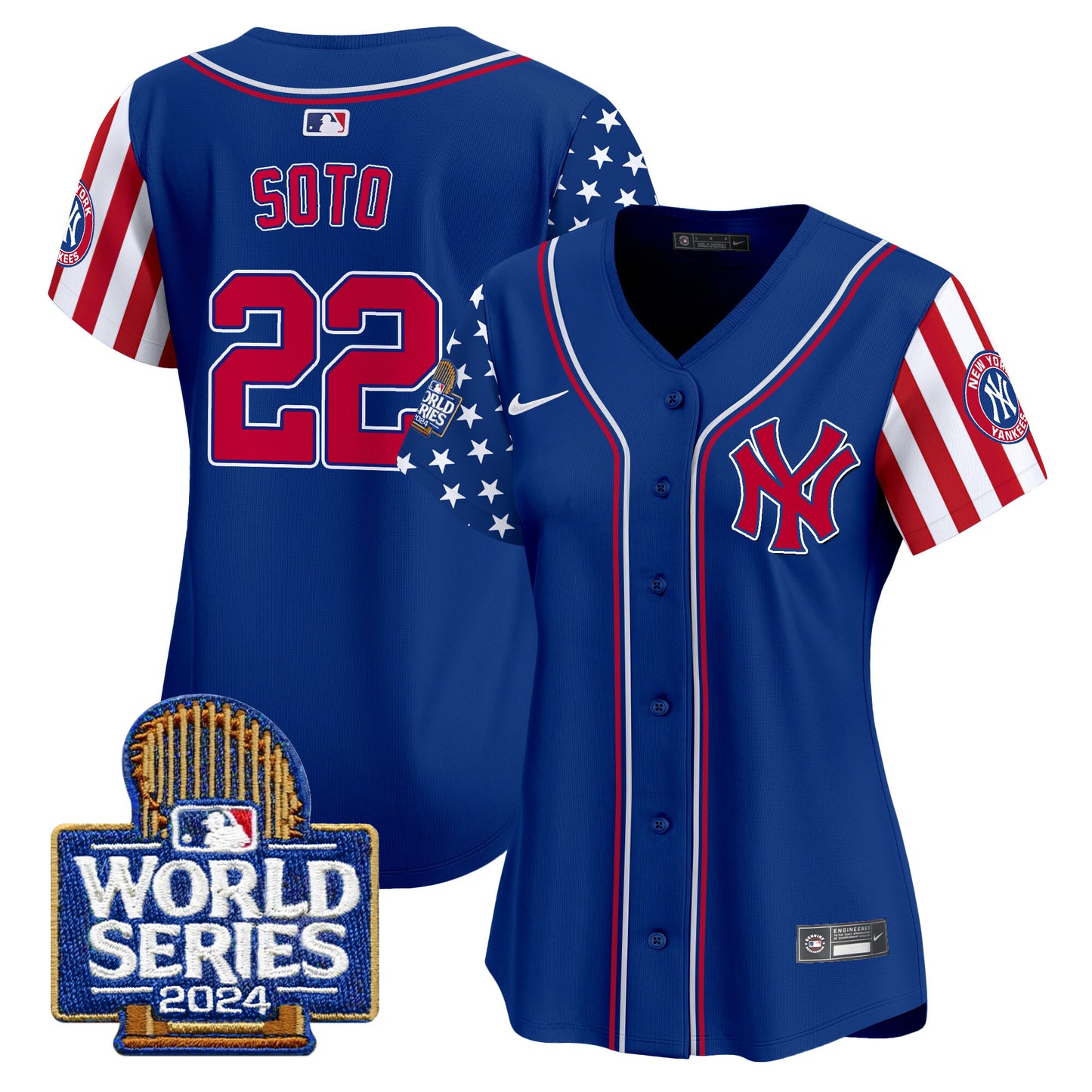 Women's Yankees American Style 2024 World Series Vapor Premier Limited Jersey - All Stitched