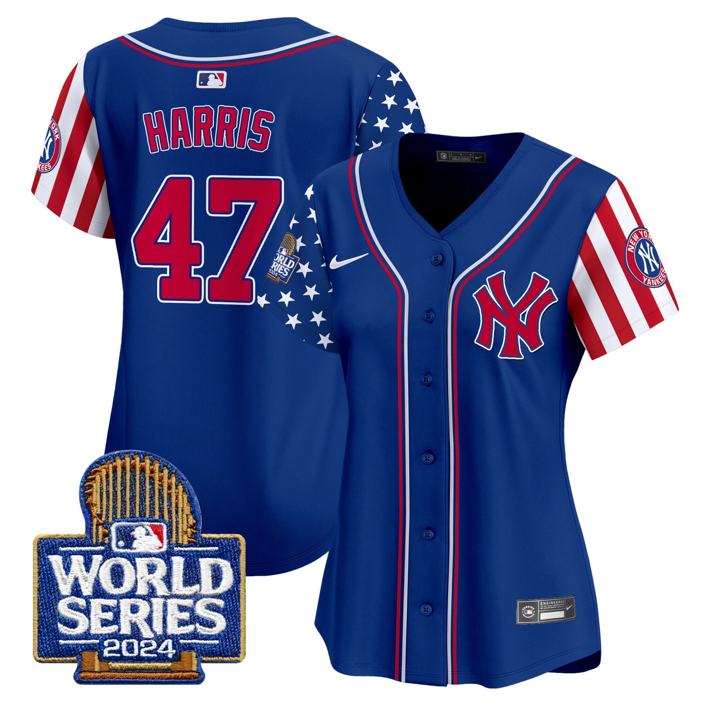 Women's Yankees American Style 2024 World Series Vapor Premier Limited Jersey - All Stitched