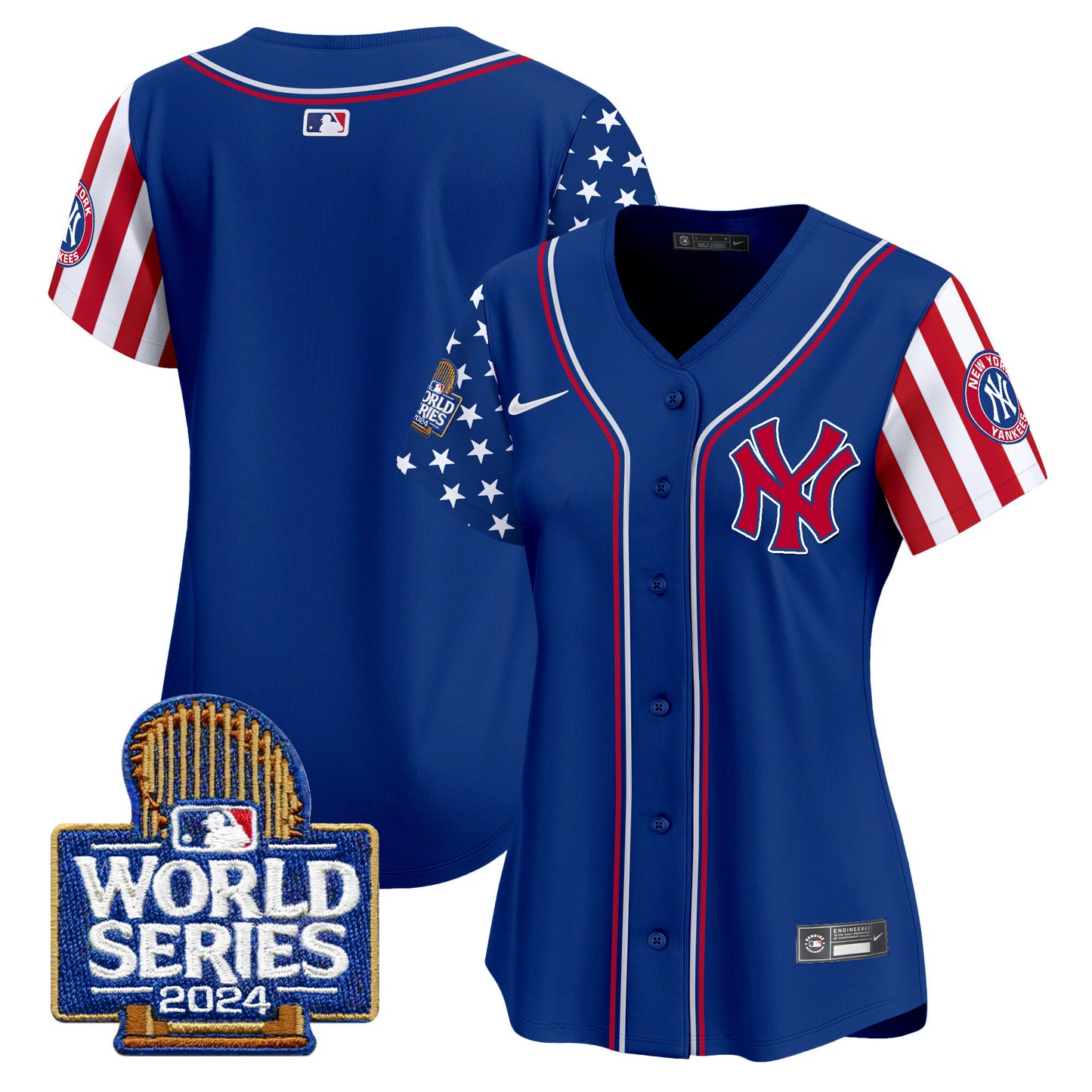 Women's Yankees American Style 2024 World Series Vapor Premier Limited Jersey - All Stitched