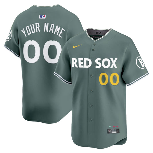Boston Red Sox 2025 City Connect Vapor Premier Limited Custom Jersey V2 - All Stitched