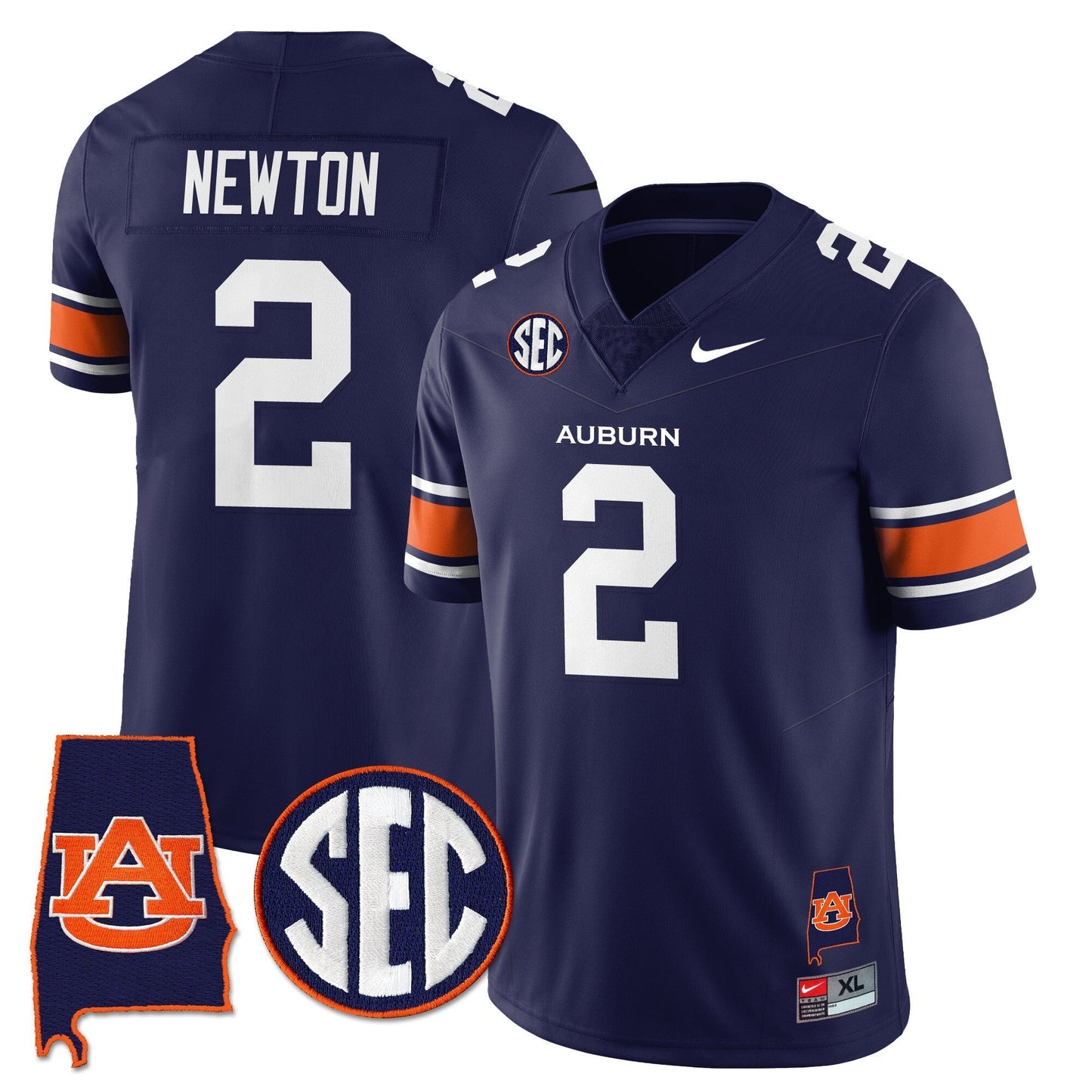 Auburn Tigers Alabama Patch Vapor Limited Jersey - All Stitched