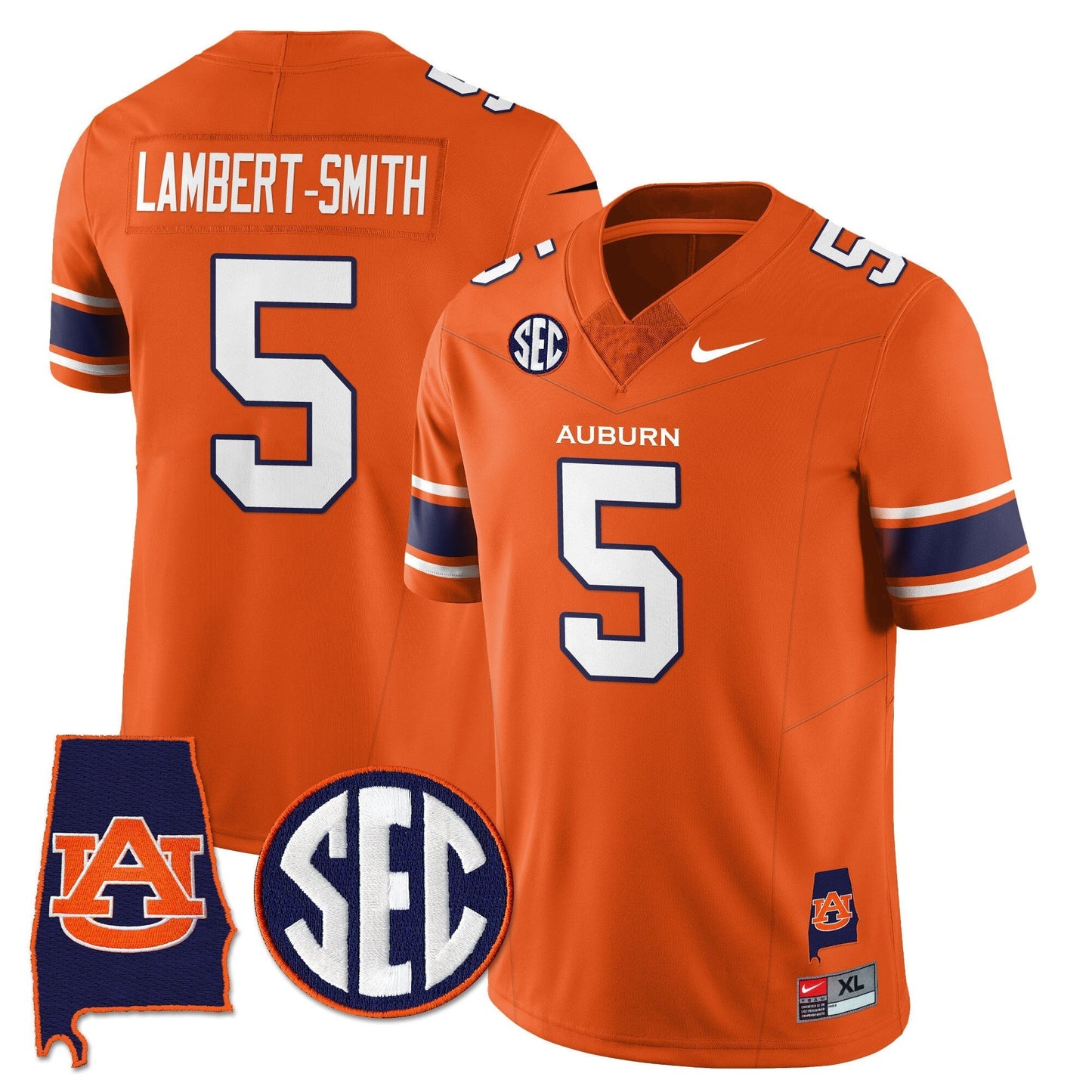 Auburn Tigers Alabama Patch Vapor Limited Jersey - All Stitched