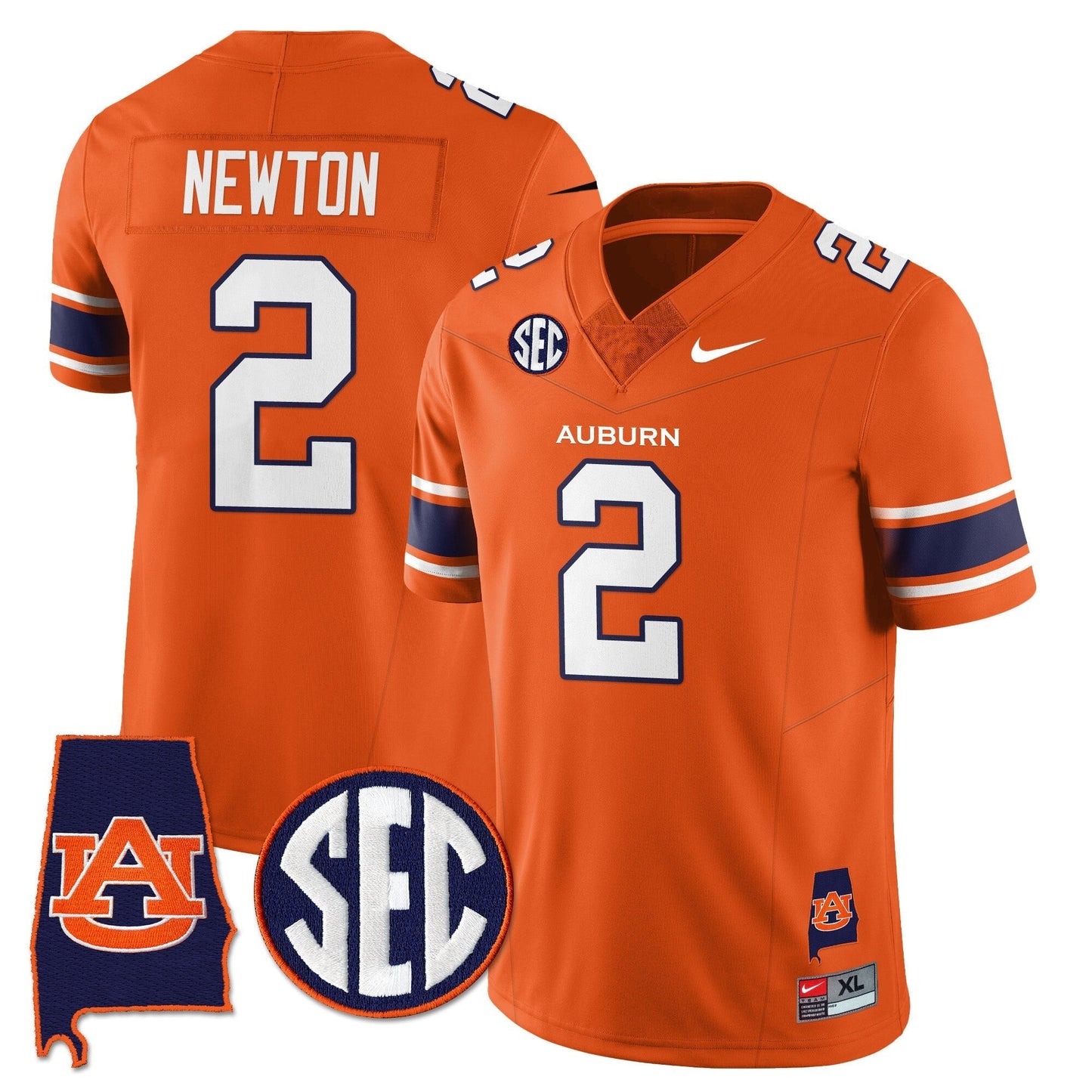 Auburn Tigers Alabama Patch Vapor Limited Jersey - All Stitched