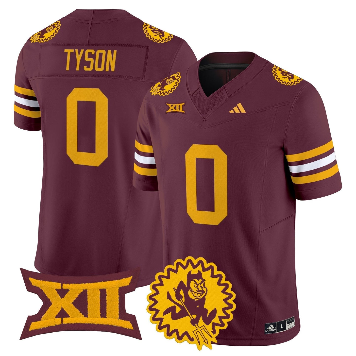 Arizona State Sun Devils 1975 Throwback Vapor Limited Jersey - All Stitched