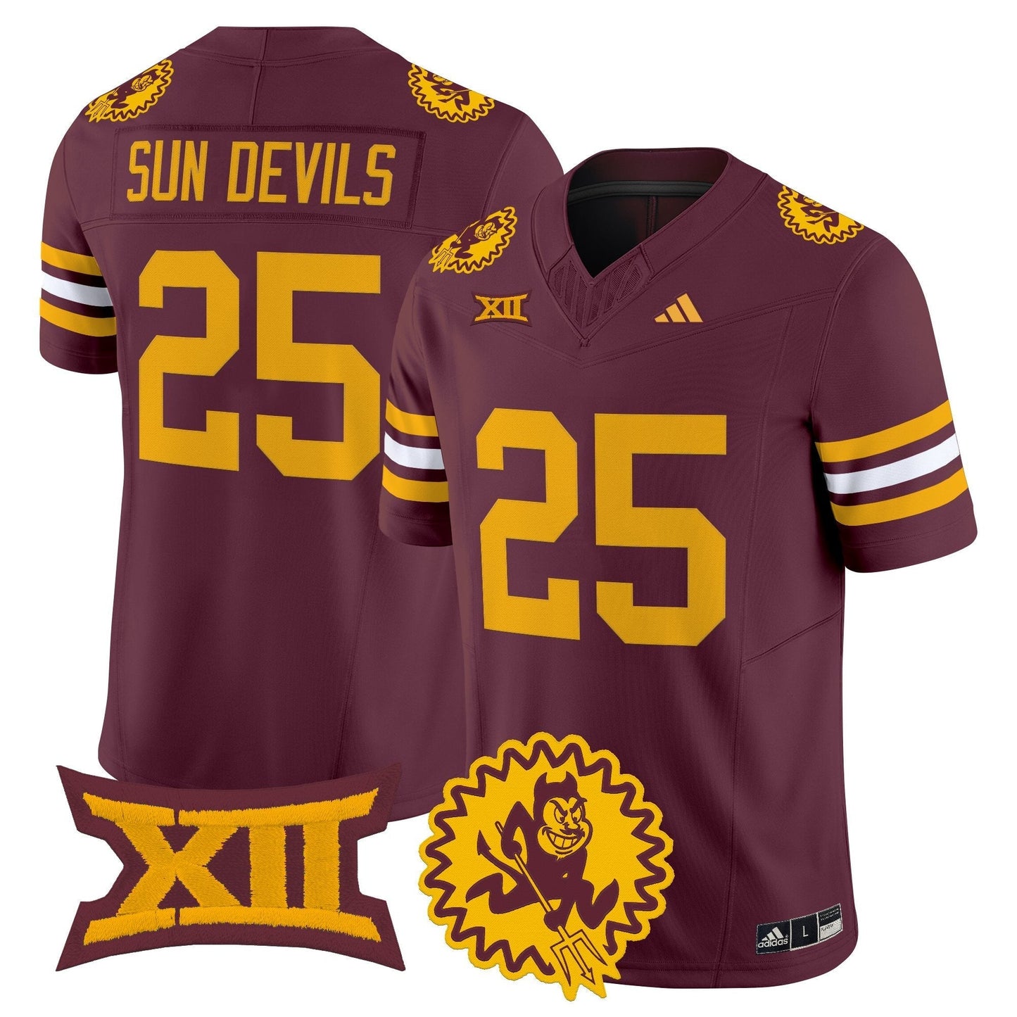 Arizona State Sun Devils 1975 Throwback Vapor Limited Jersey - All Stitched