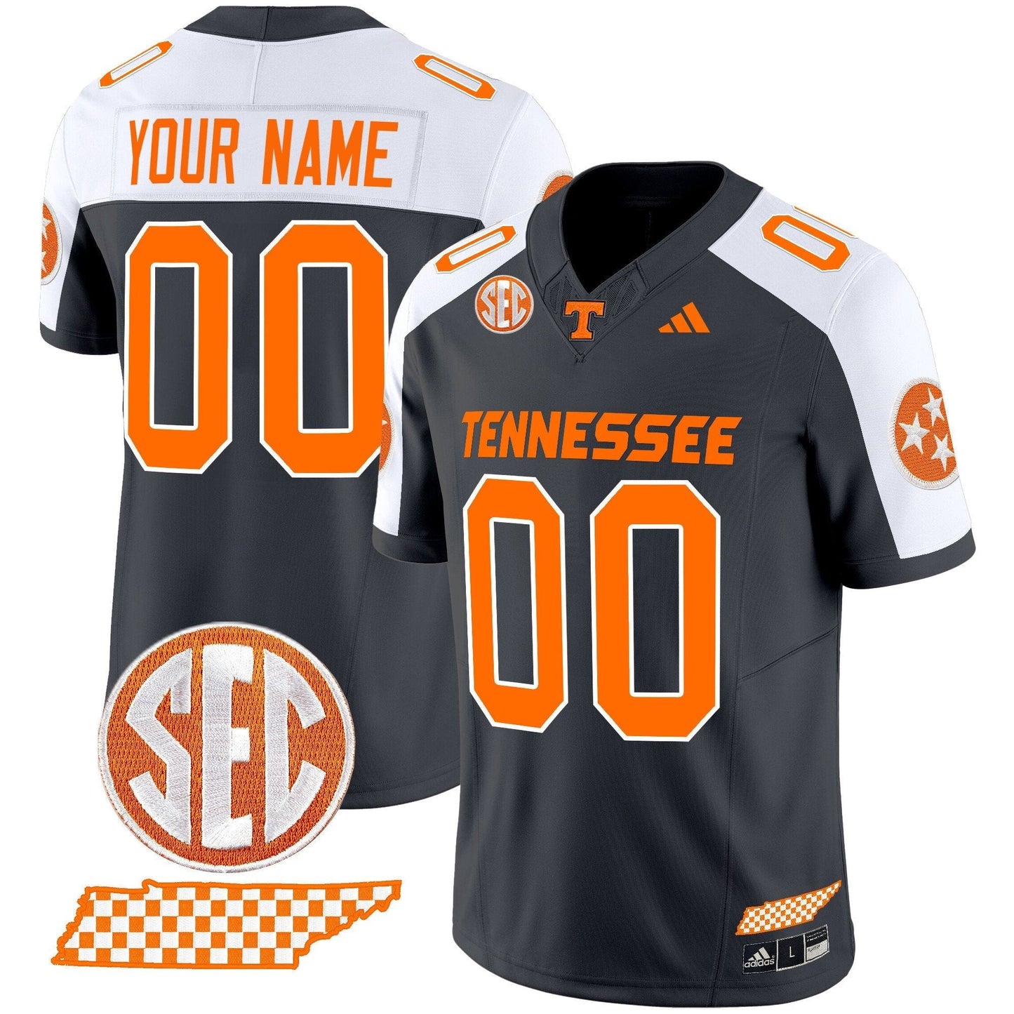Tennessee Volunteers 'Rebrand 2026' Checkerboard Vapor Limited Custom Jersey - All Stitched