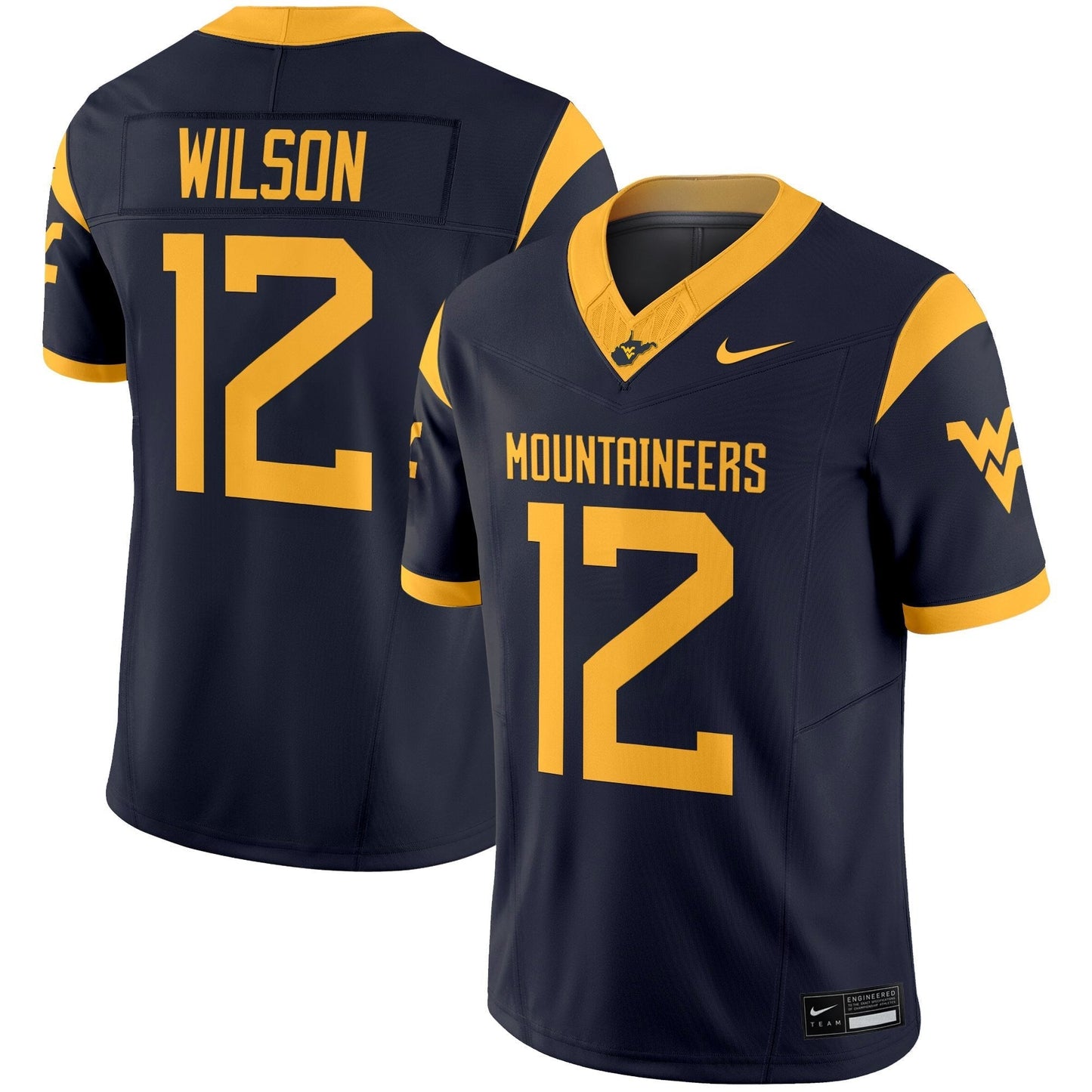West Virginia Mountaineers 2025 Vapor Limited Jersey - All Stitched