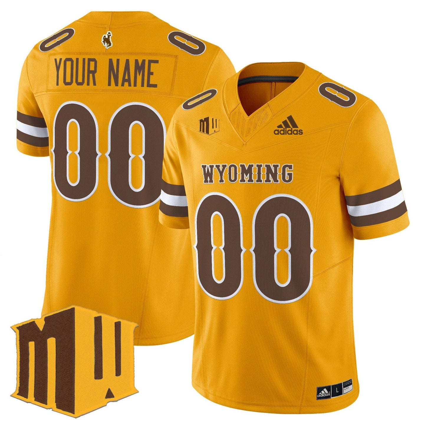 Wyoming Cowboys 2025 Vapor Limited Custom Jersey - All Stitched