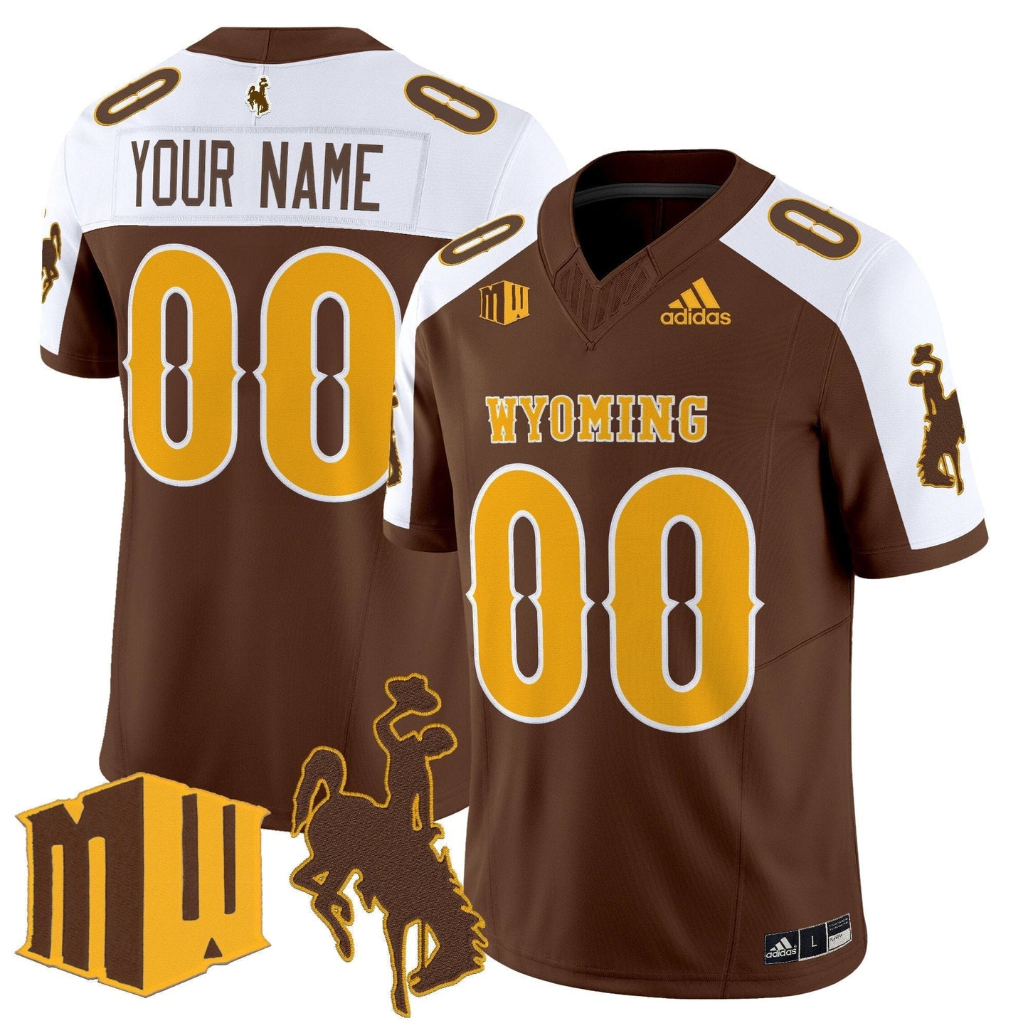 Wyoming Cowboys 2025 Vapor Limited Custom Jersey - All Stitched