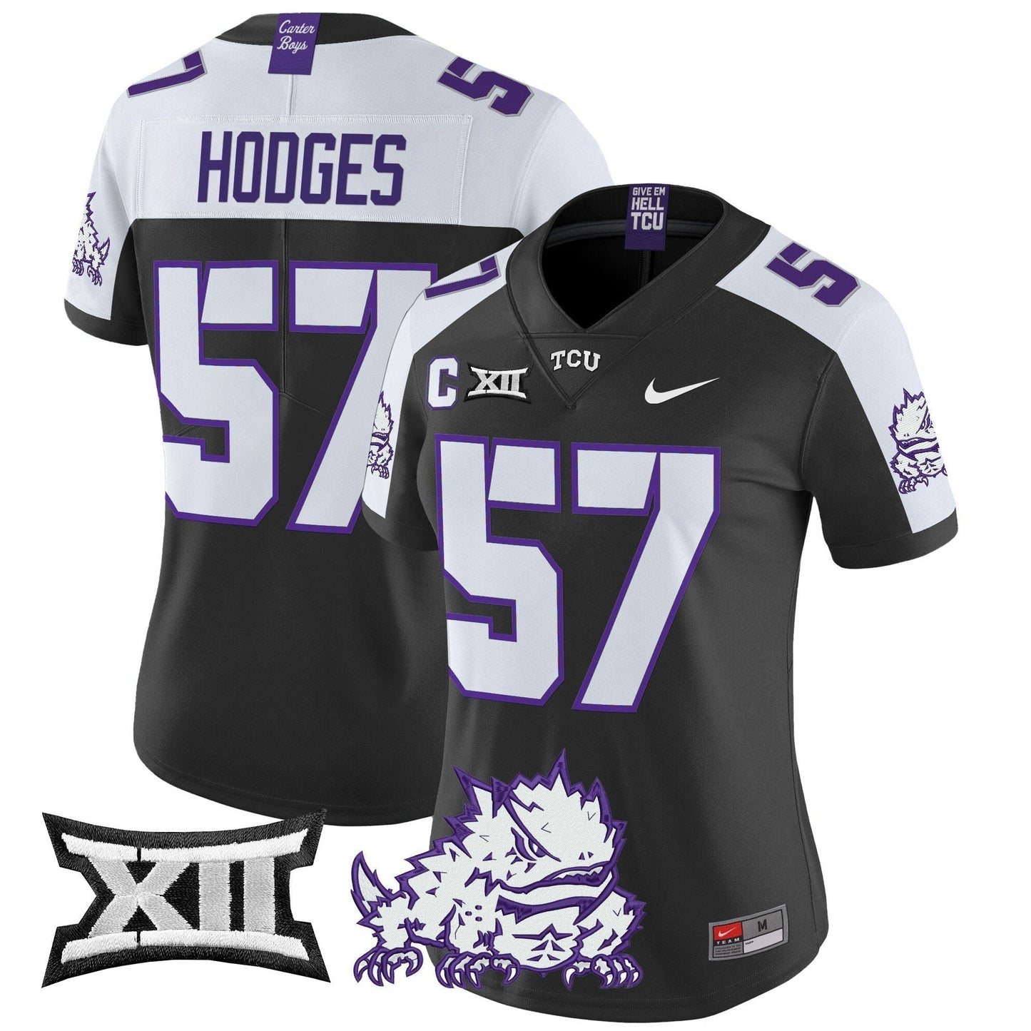 Women's TCU Horned Frogs 2024 Vapor Limited Jersey - All stitched