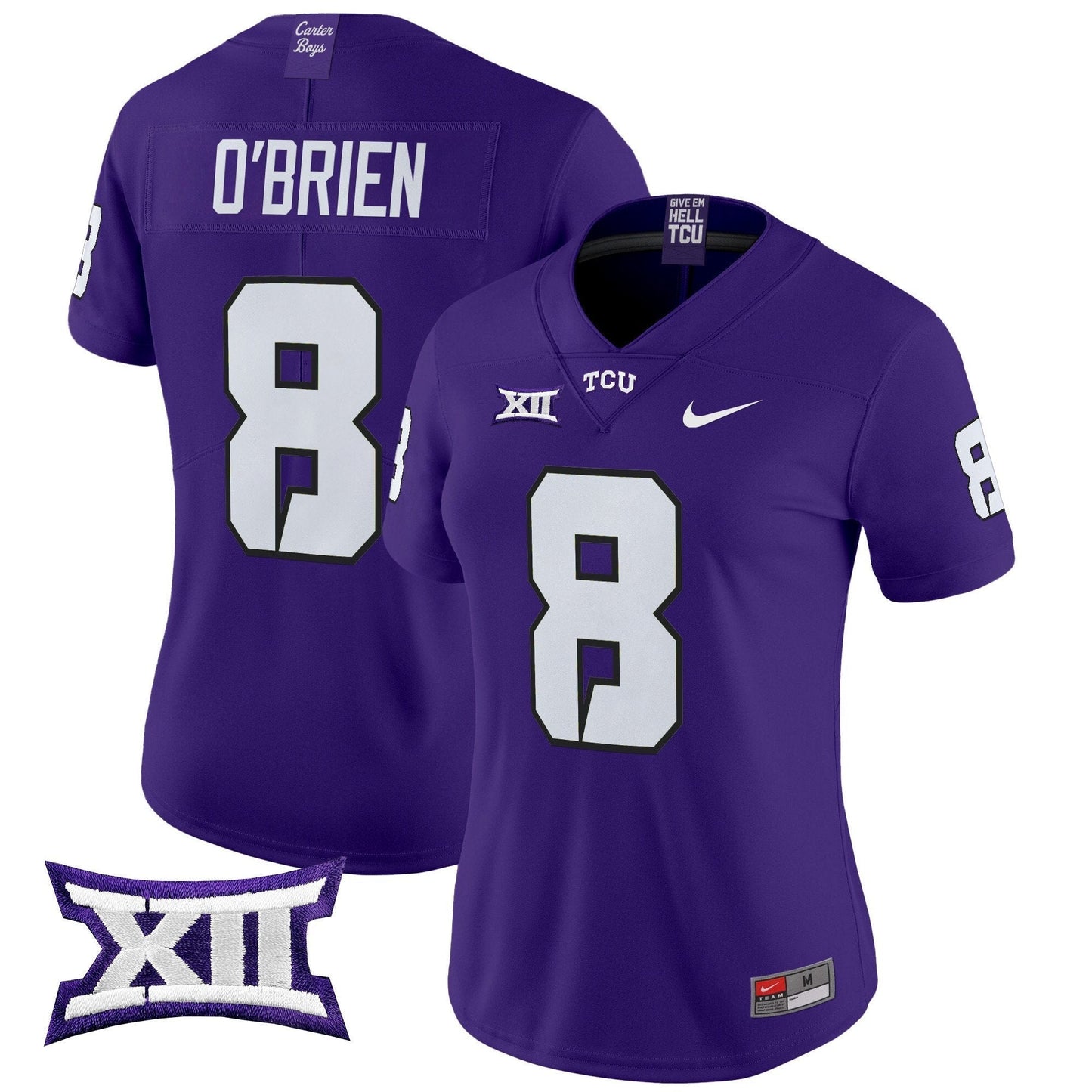 Women's TCU Horned Frogs 2024 Vapor Limited Jersey - All stitched