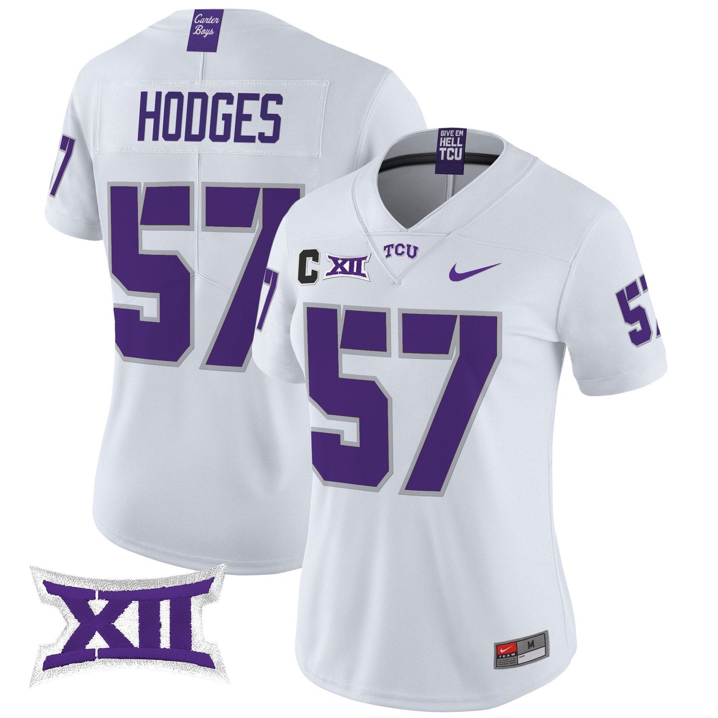 Women's TCU Horned Frogs 2024 Vapor Limited Jersey - All stitched