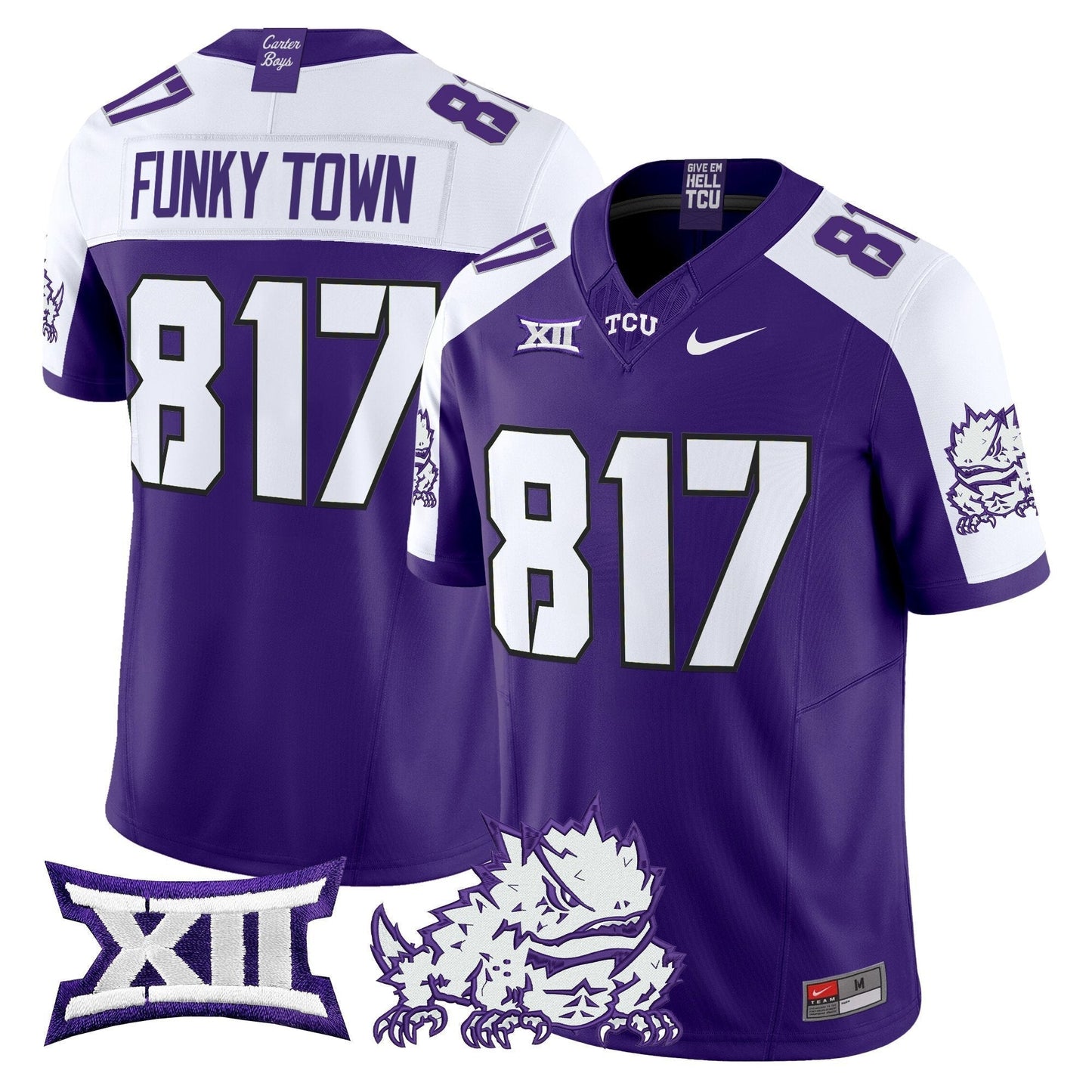 TCU Horned Frogs 2025 Vapor Limited Jersey - All stitched