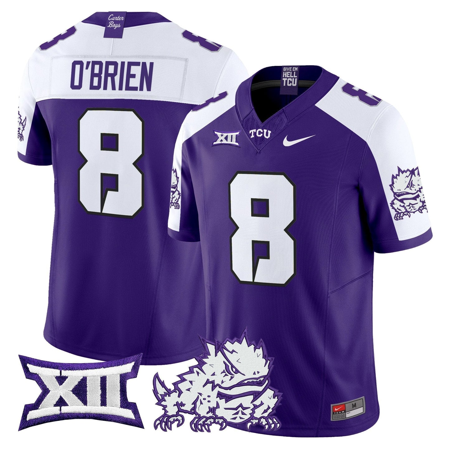 TCU Horned Frogs 2025 Vapor Limited Jersey - All stitched