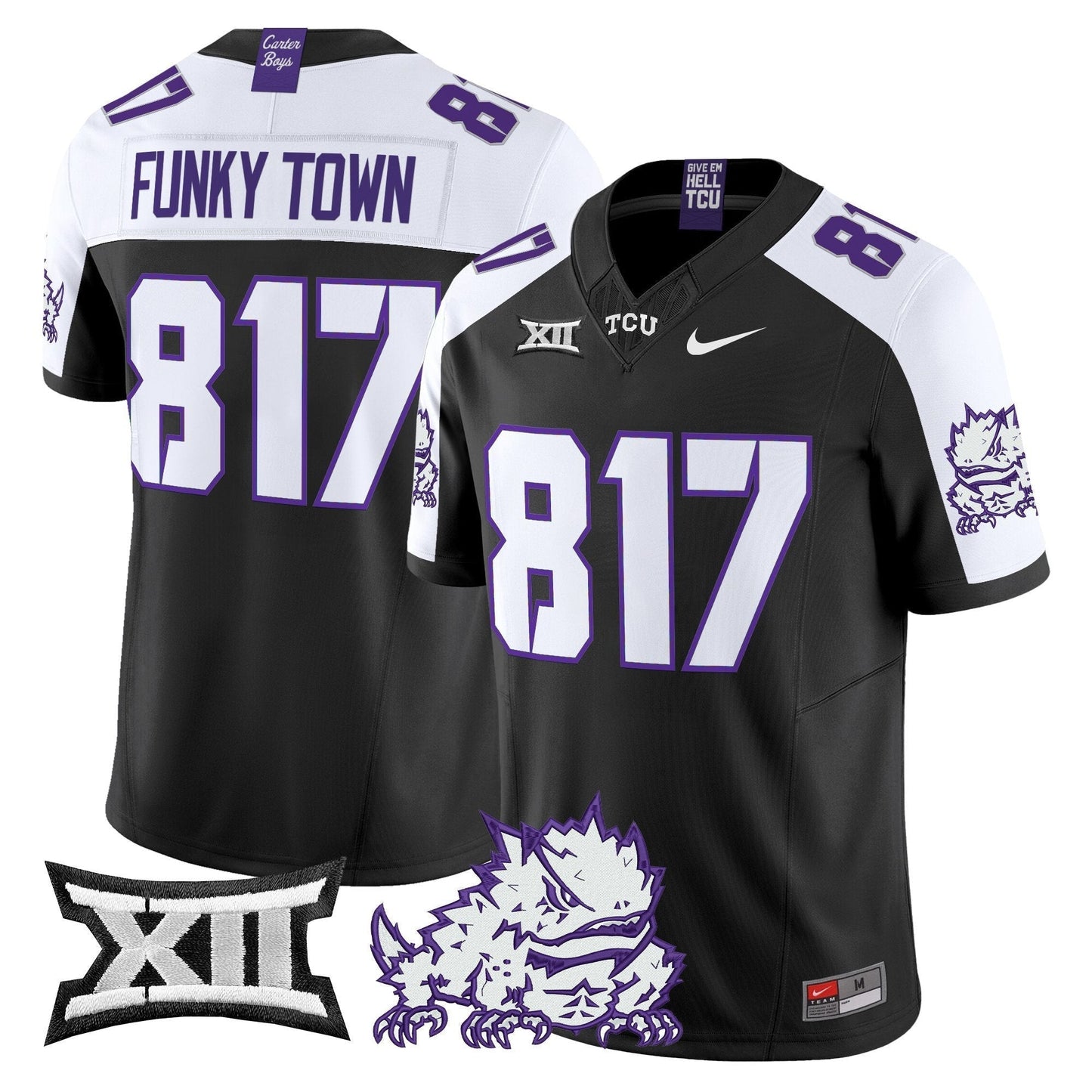 TCU Horned Frogs 2025 Vapor Limited Jersey - All stitched
