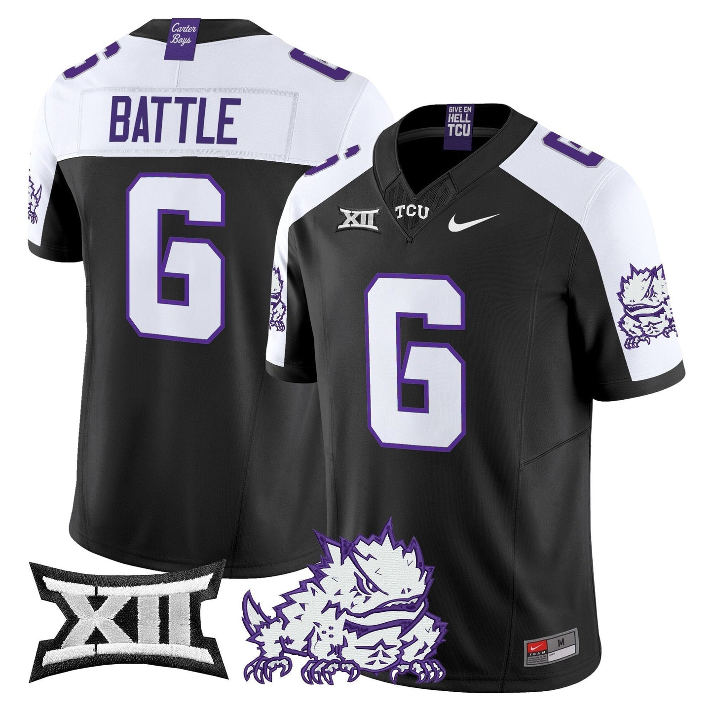 TCU Horned Frogs 2025 Vapor Limited Jersey - All stitched