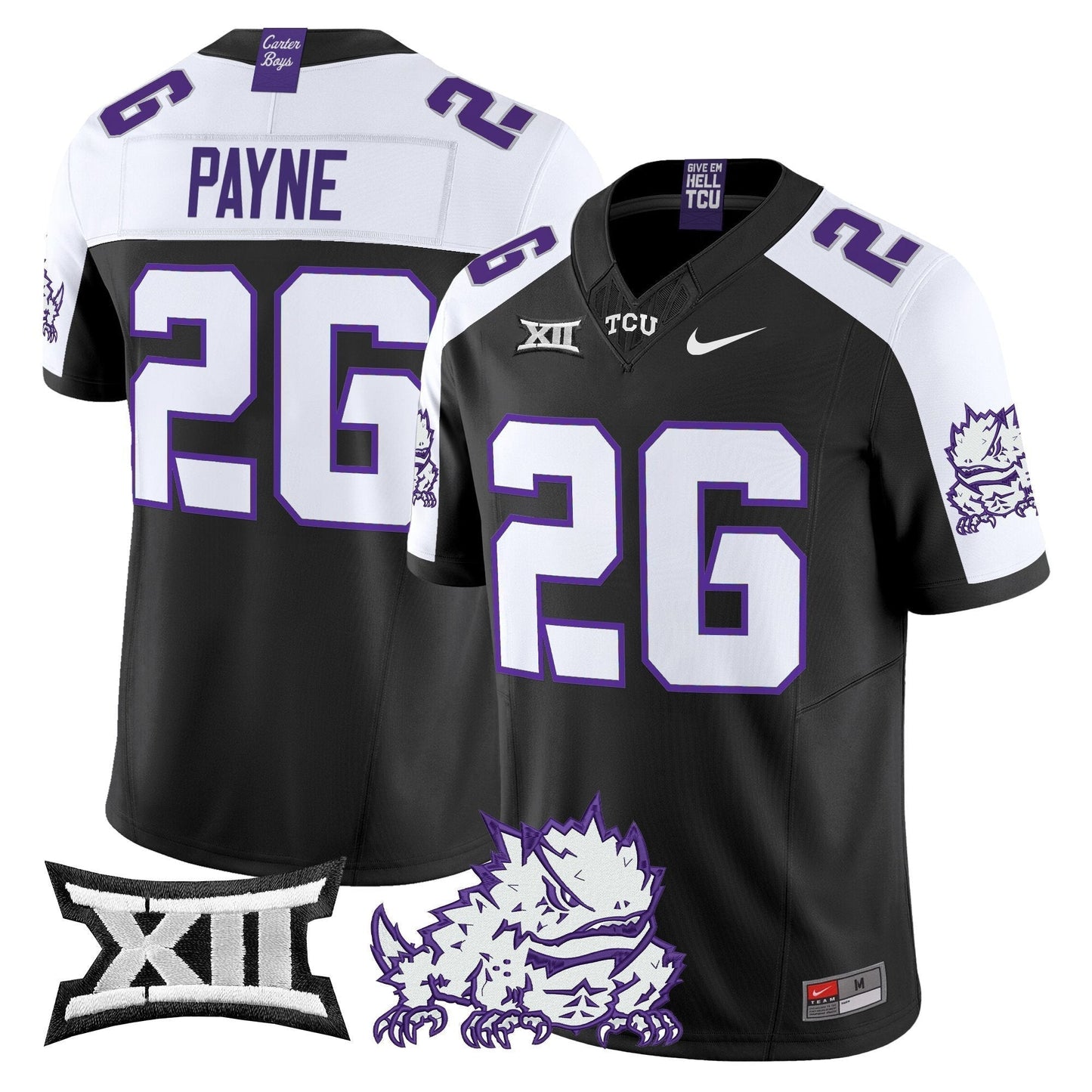 TCU Horned Frogs 2025 Vapor Limited Jersey - All stitched