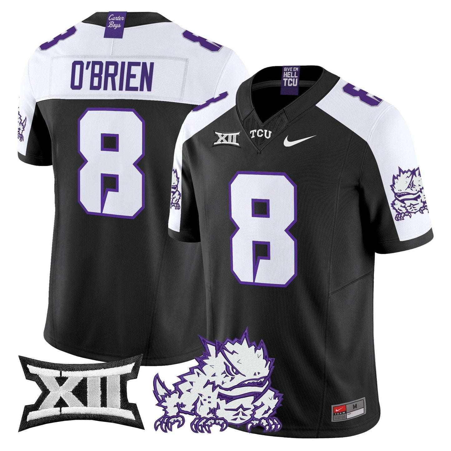 TCU Horned Frogs 2025 Vapor Limited Jersey - All stitched