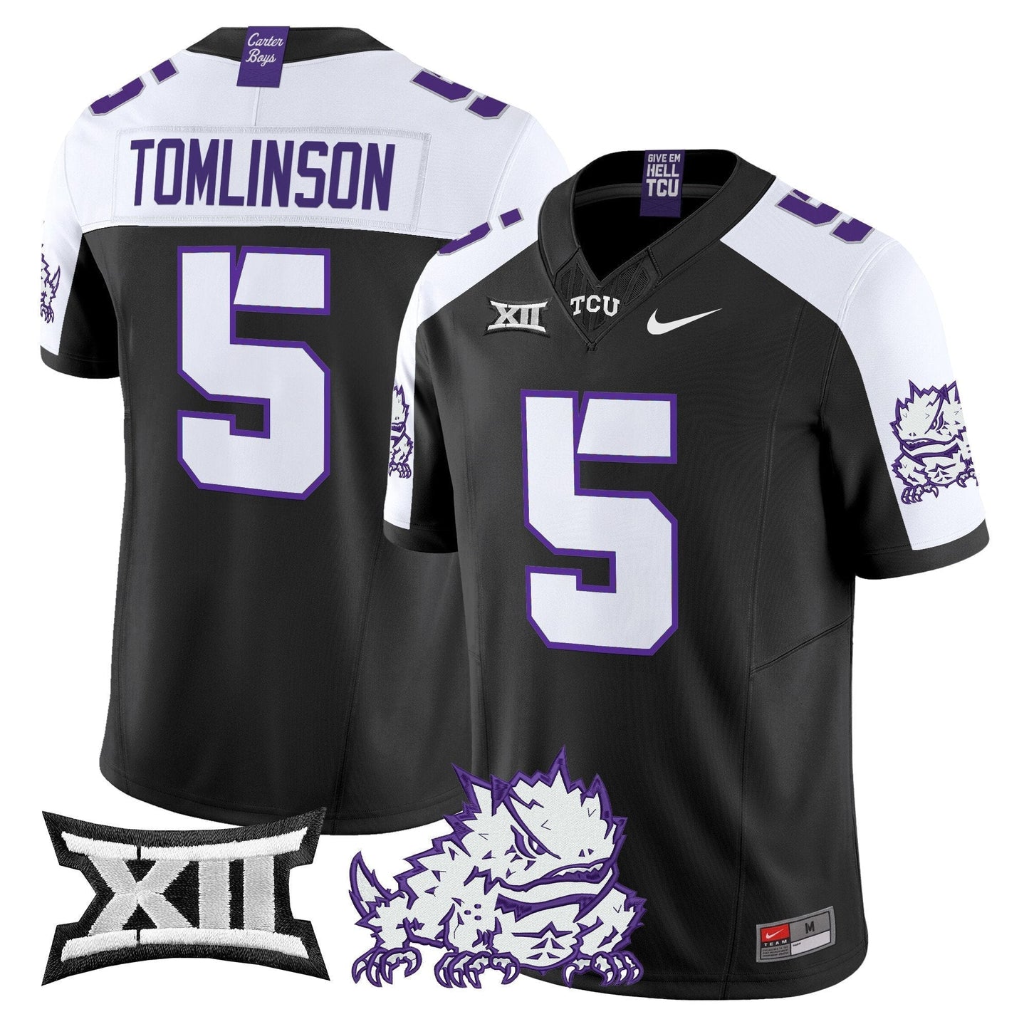 TCU Horned Frogs 2025 Vapor Limited Jersey - All stitched