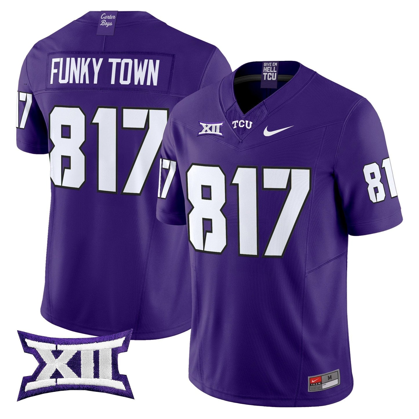 TCU Horned Frogs 2025 Vapor Limited Jersey - All stitched
