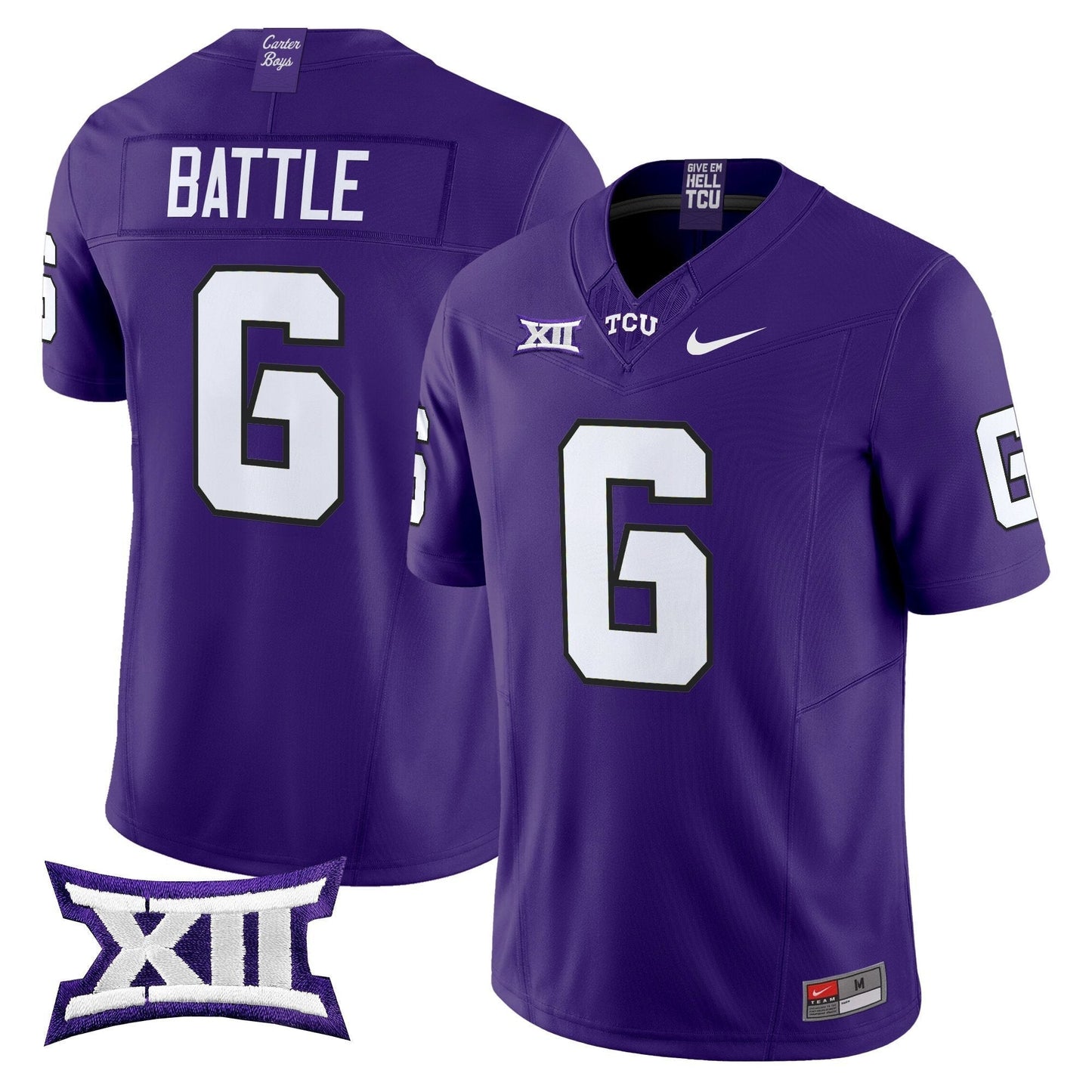 TCU Horned Frogs 2025 Vapor Limited Jersey - All stitched