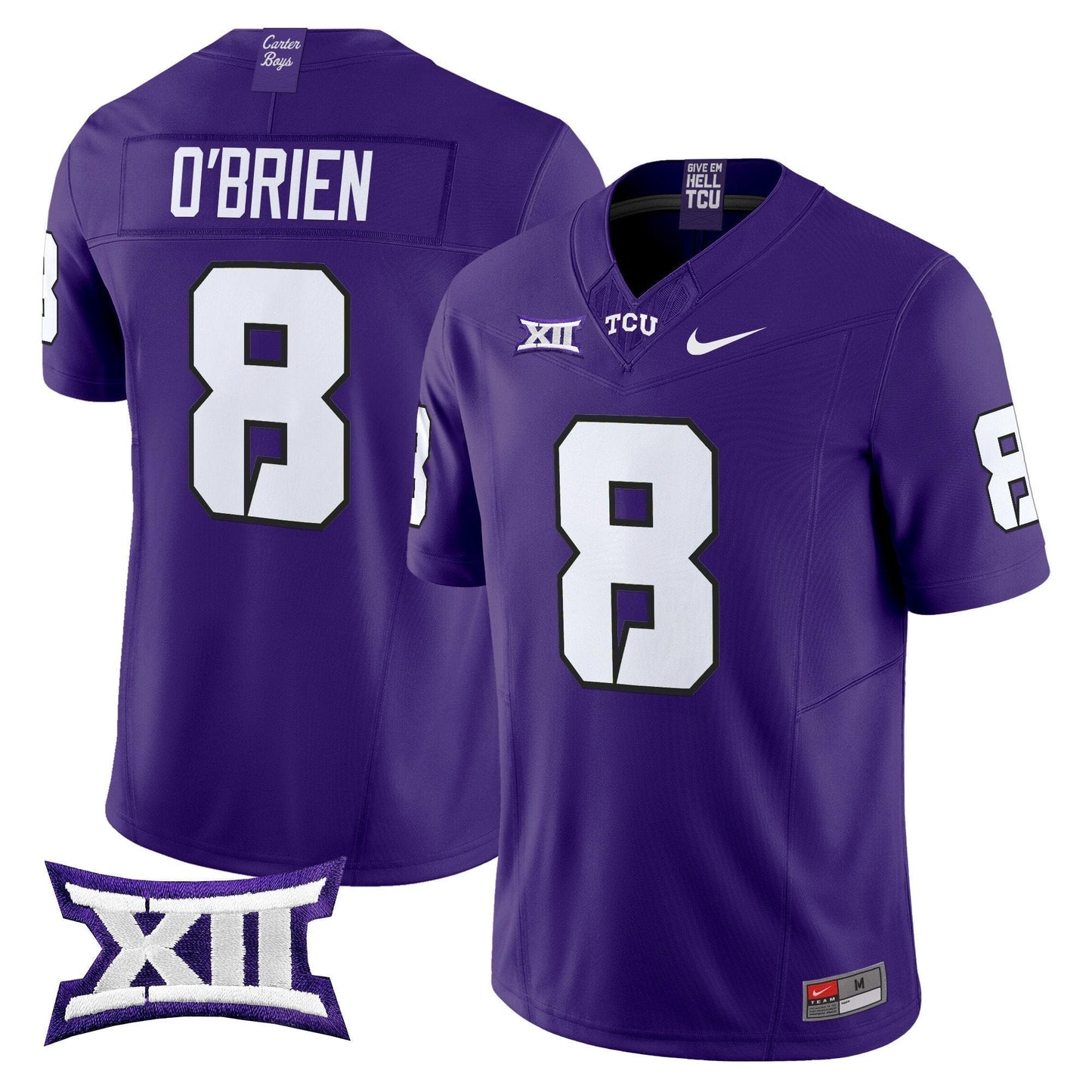 TCU Horned Frogs 2025 Vapor Limited Jersey - All stitched