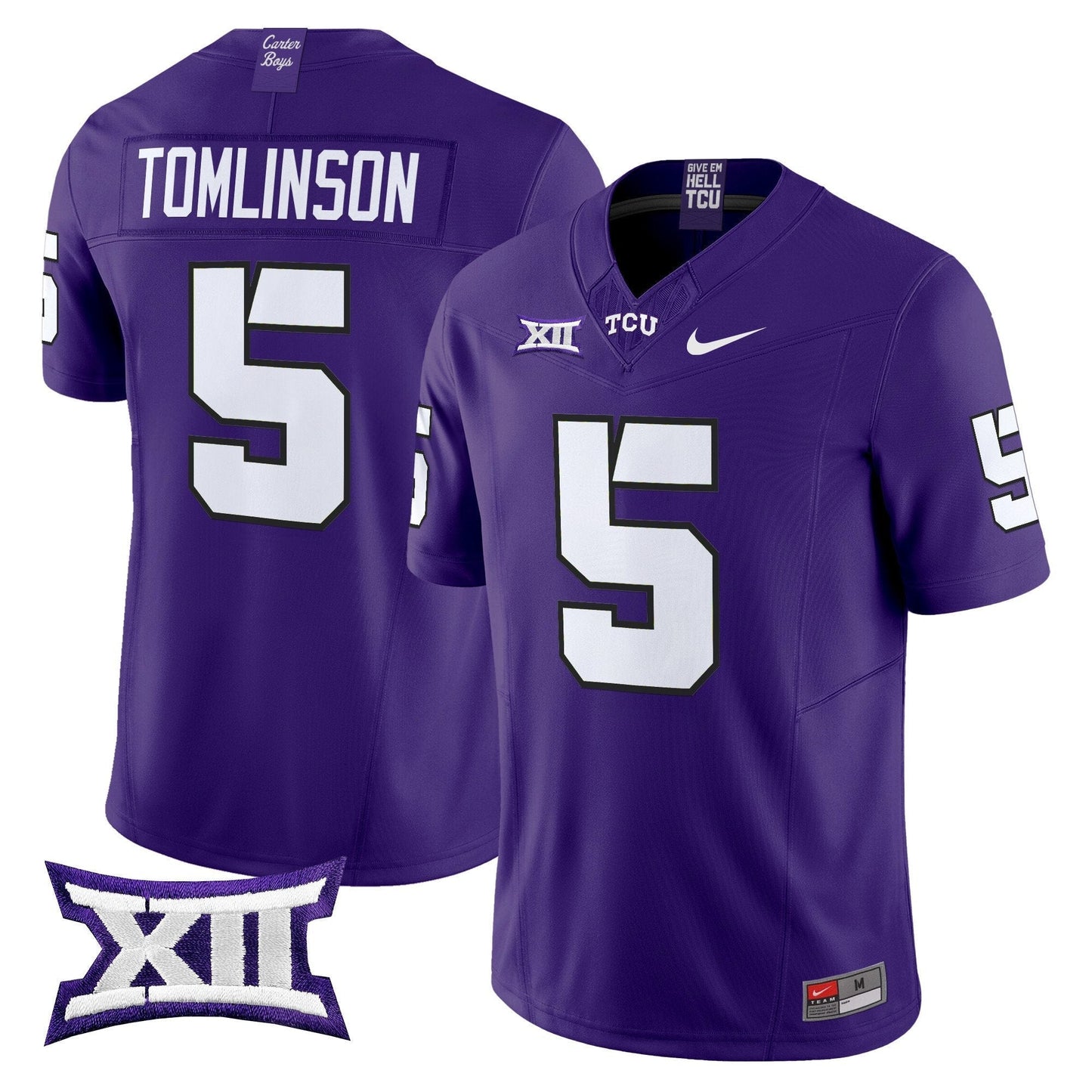 TCU Horned Frogs 2025 Vapor Limited Jersey - All stitched