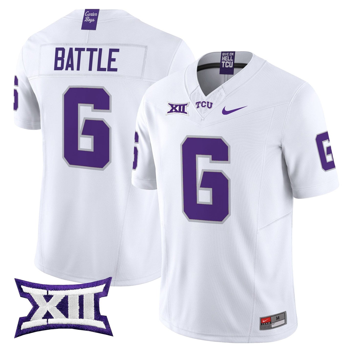 TCU Horned Frogs 2025 Vapor Limited Jersey - All stitched