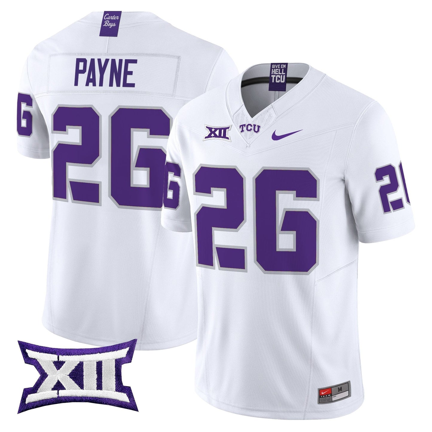 TCU Horned Frogs 2025 Vapor Limited Jersey - All stitched