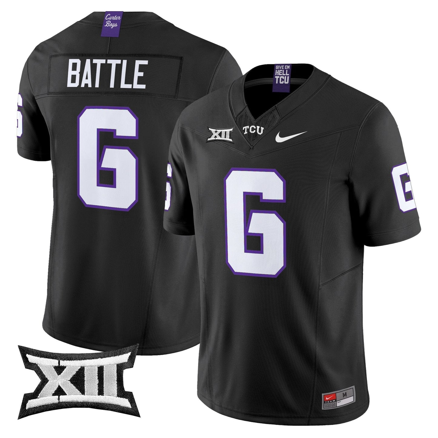 TCU Horned Frogs 2025 Vapor Limited Jersey - All stitched