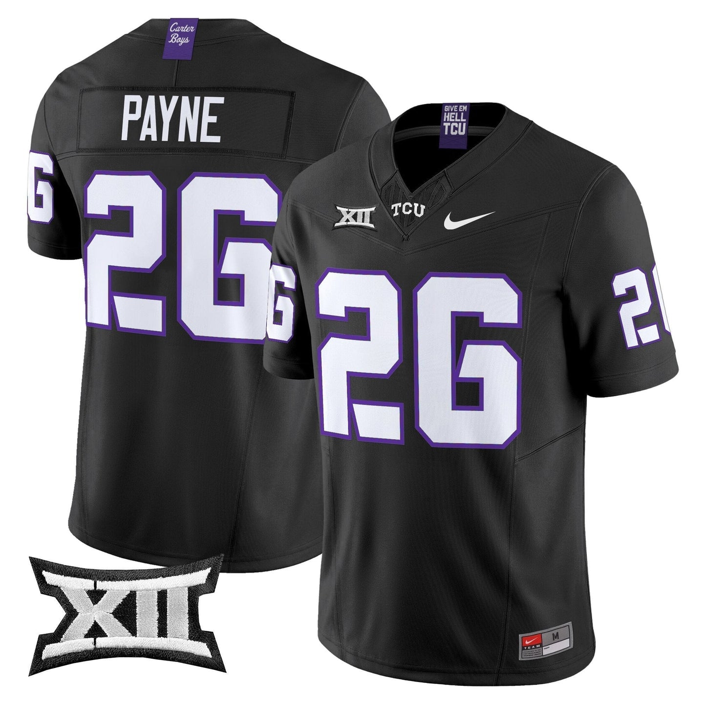 TCU Horned Frogs 2025 Vapor Limited Jersey - All stitched