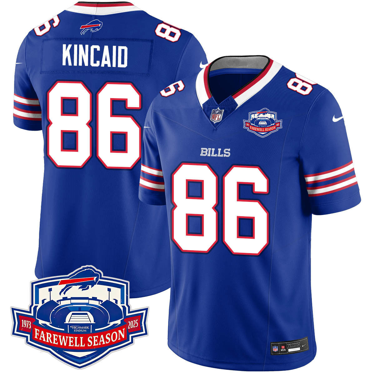 Buffalo Bills 2025 Jersey All Stitched - Farewell to Highmark Stadium