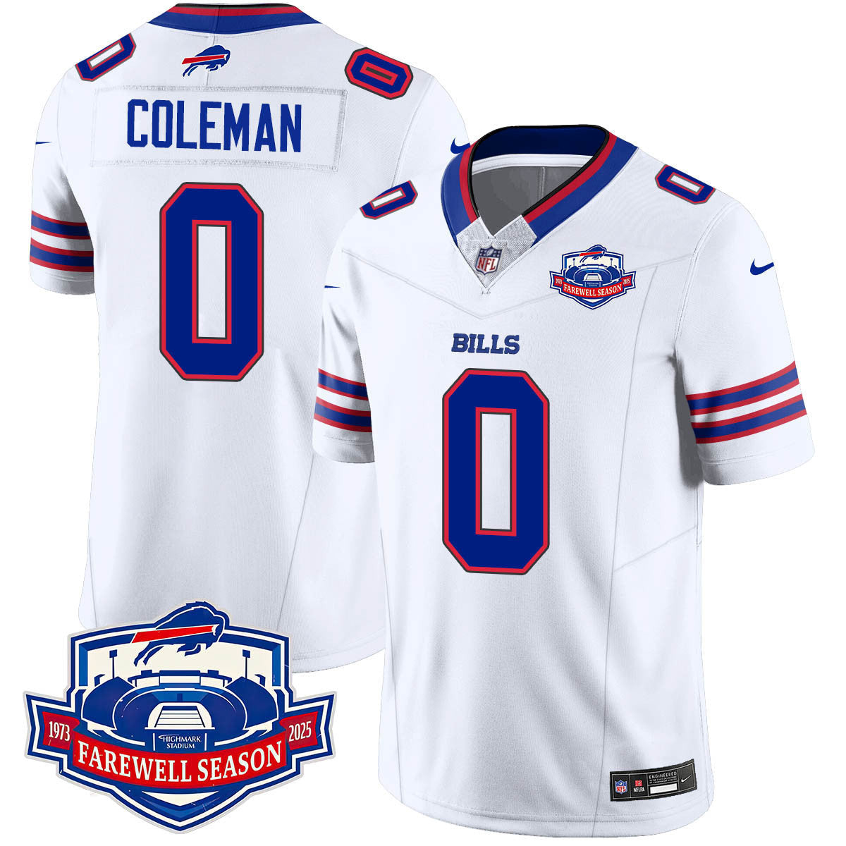 Buffalo Bills 2025 Jersey All Stitched - Farewell to Highmark Stadium